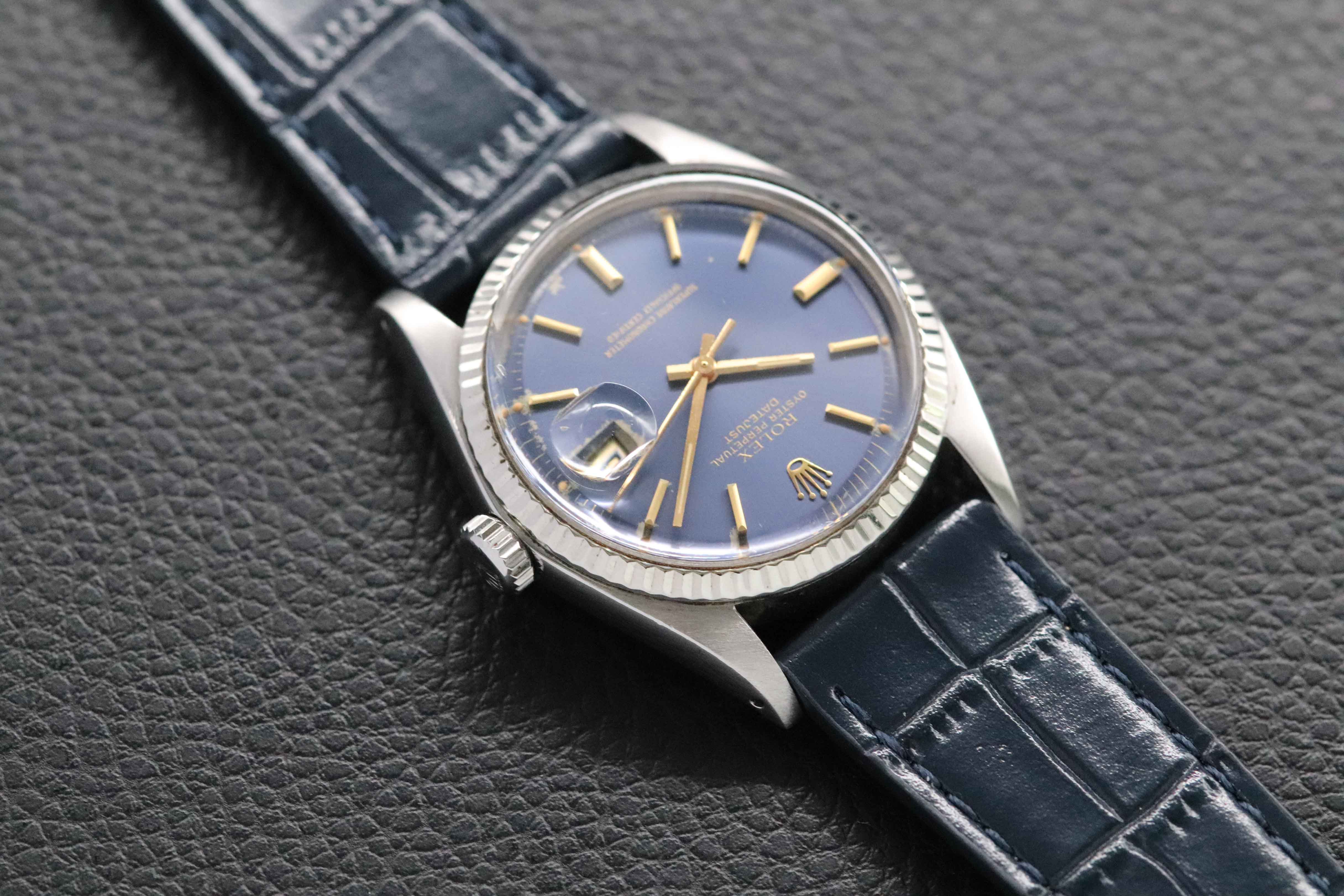 Rolex Datejust 1601 Blue Dial 1976