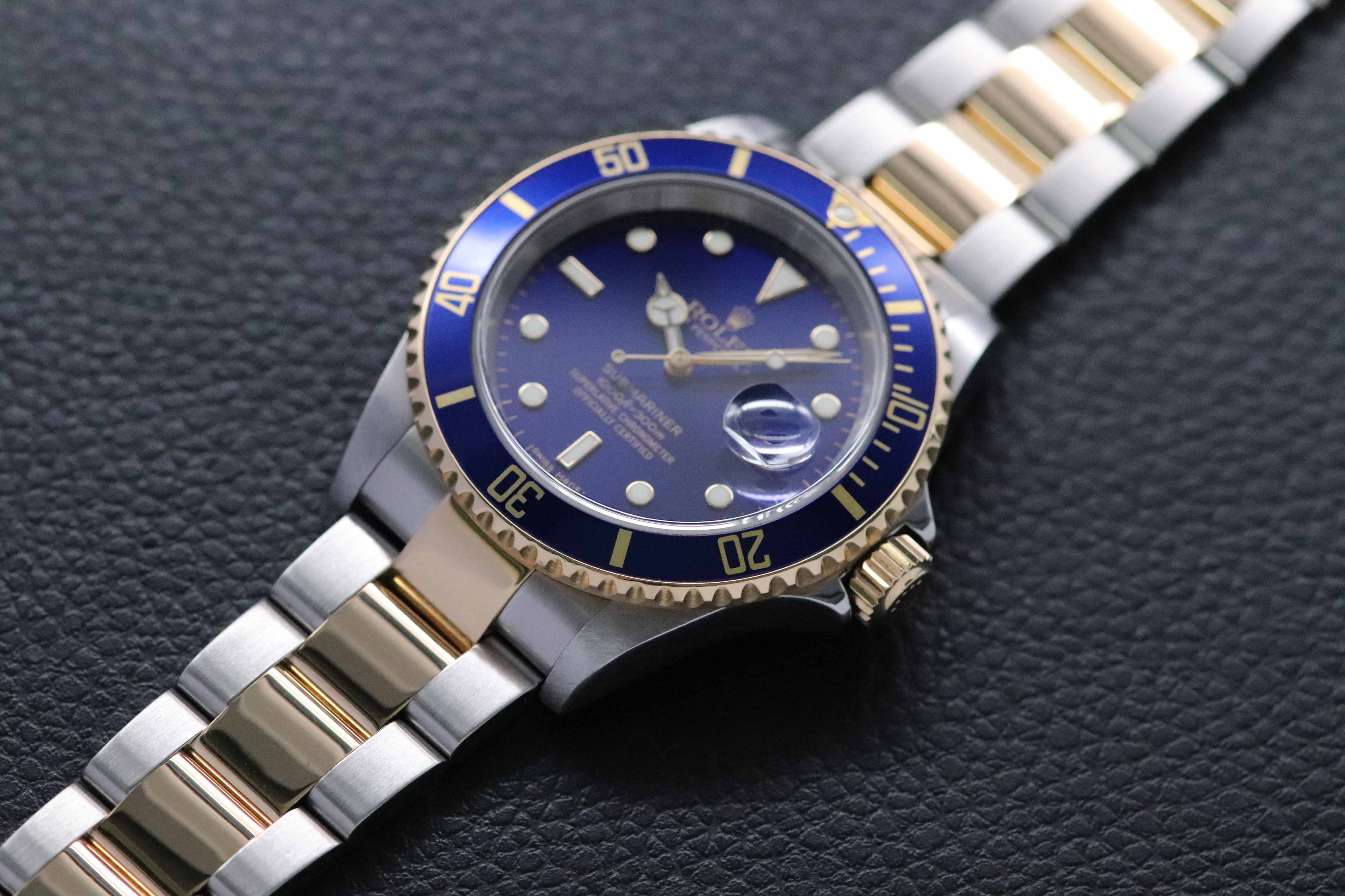Rolex Submariner Date 16613LB Fullset 2008 Box+Papers