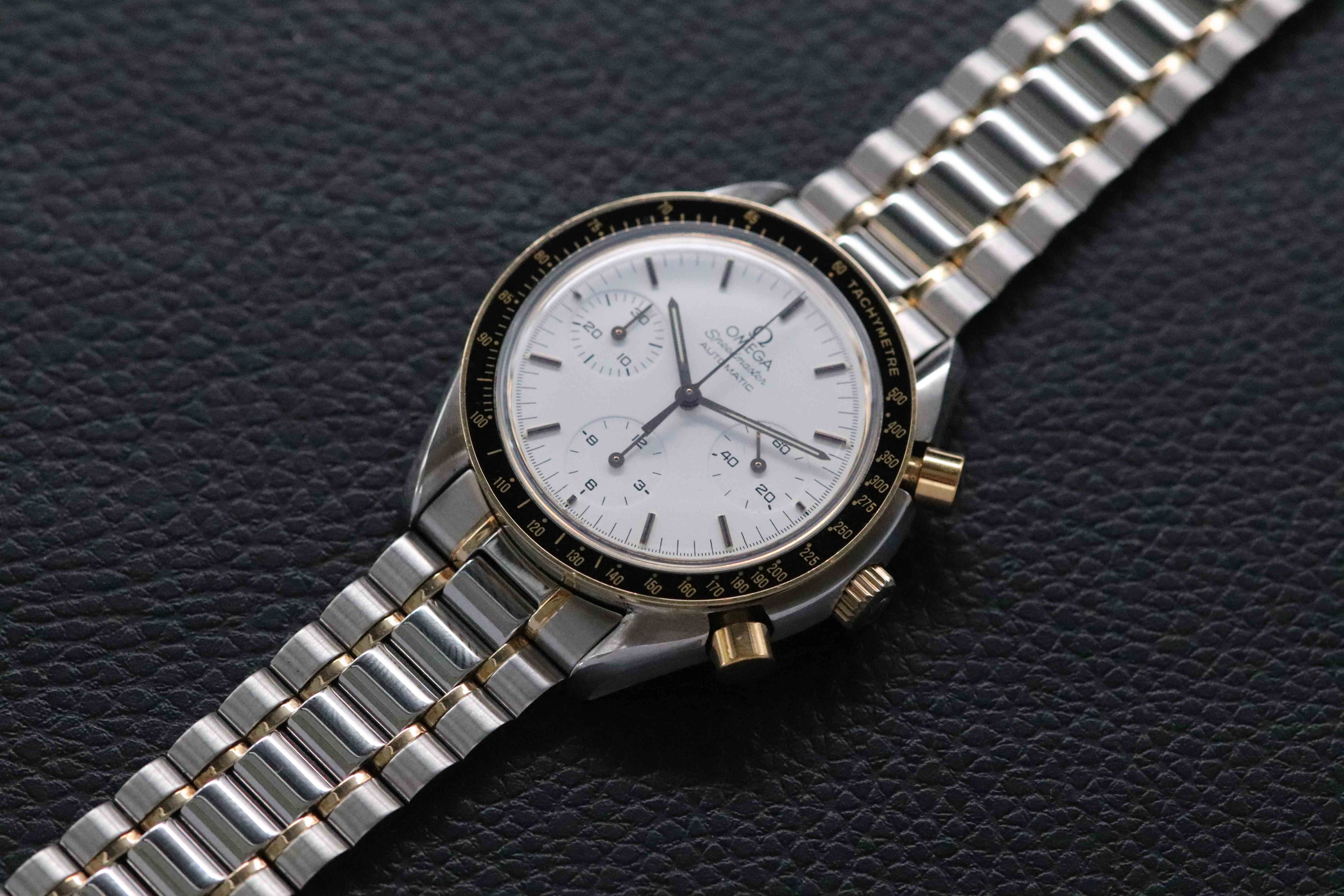 Omega Speedmaster Reduced 3310.20 Albino Gold 1996 Papers