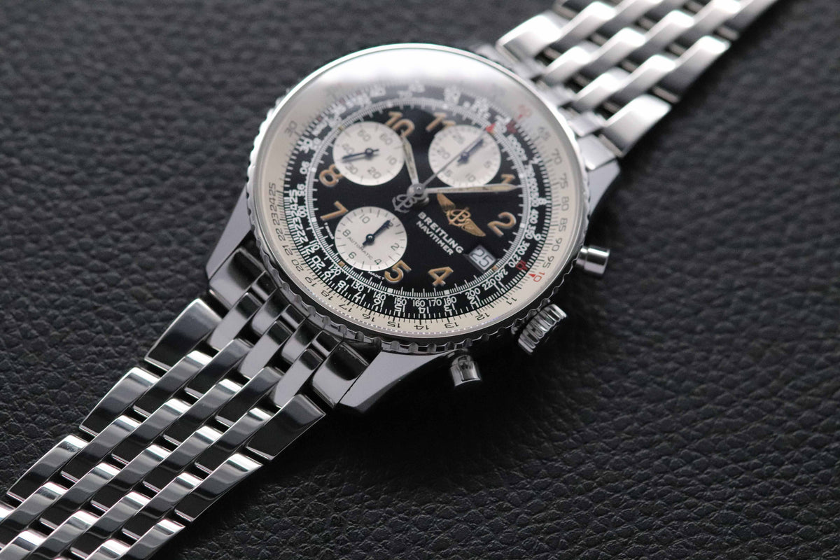 Breitling Old Navitimer II A13022.1 Black Dial 1996 Box