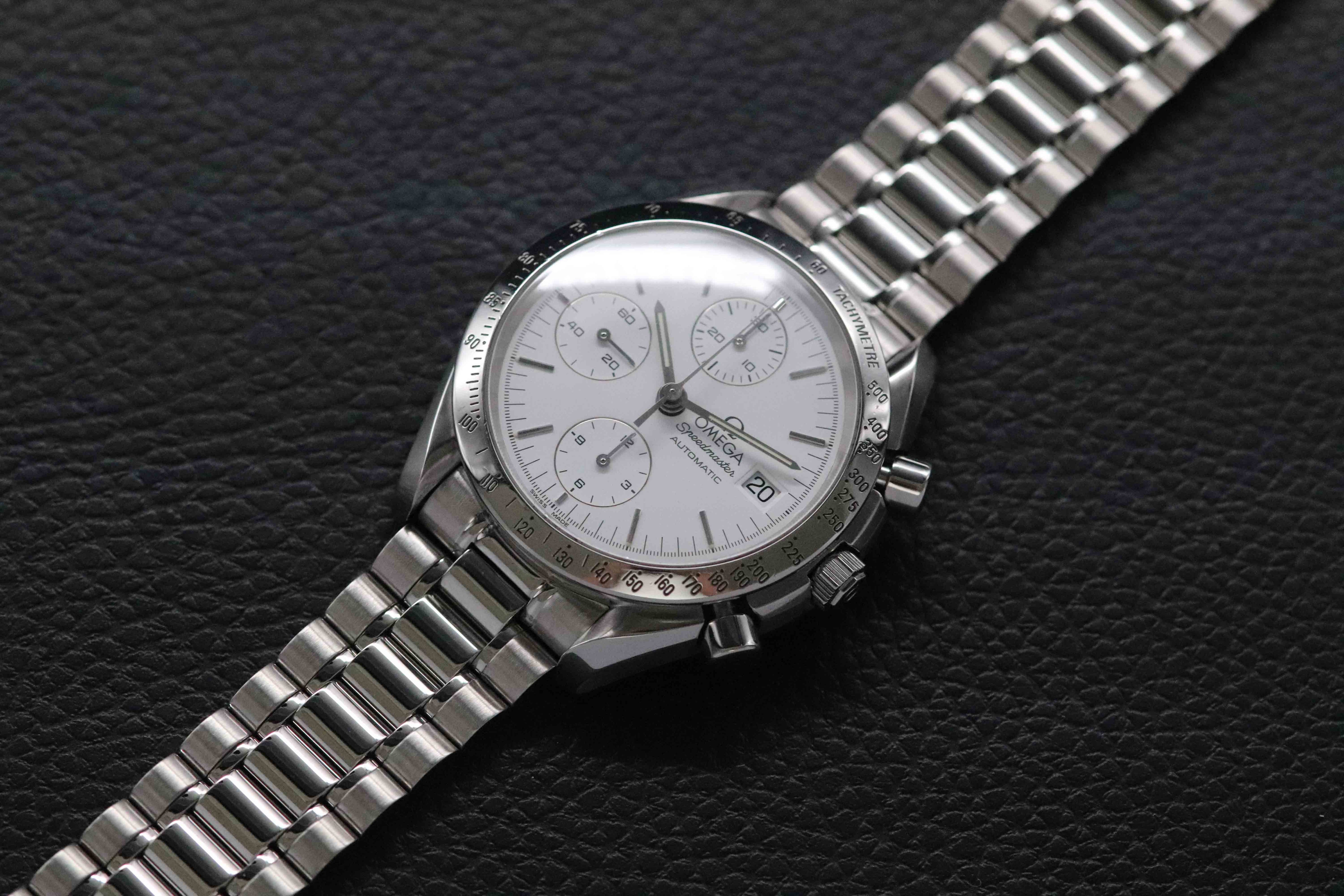 Omega Speedmaster Date 3511.20 White Dial 1998 Albino Papers