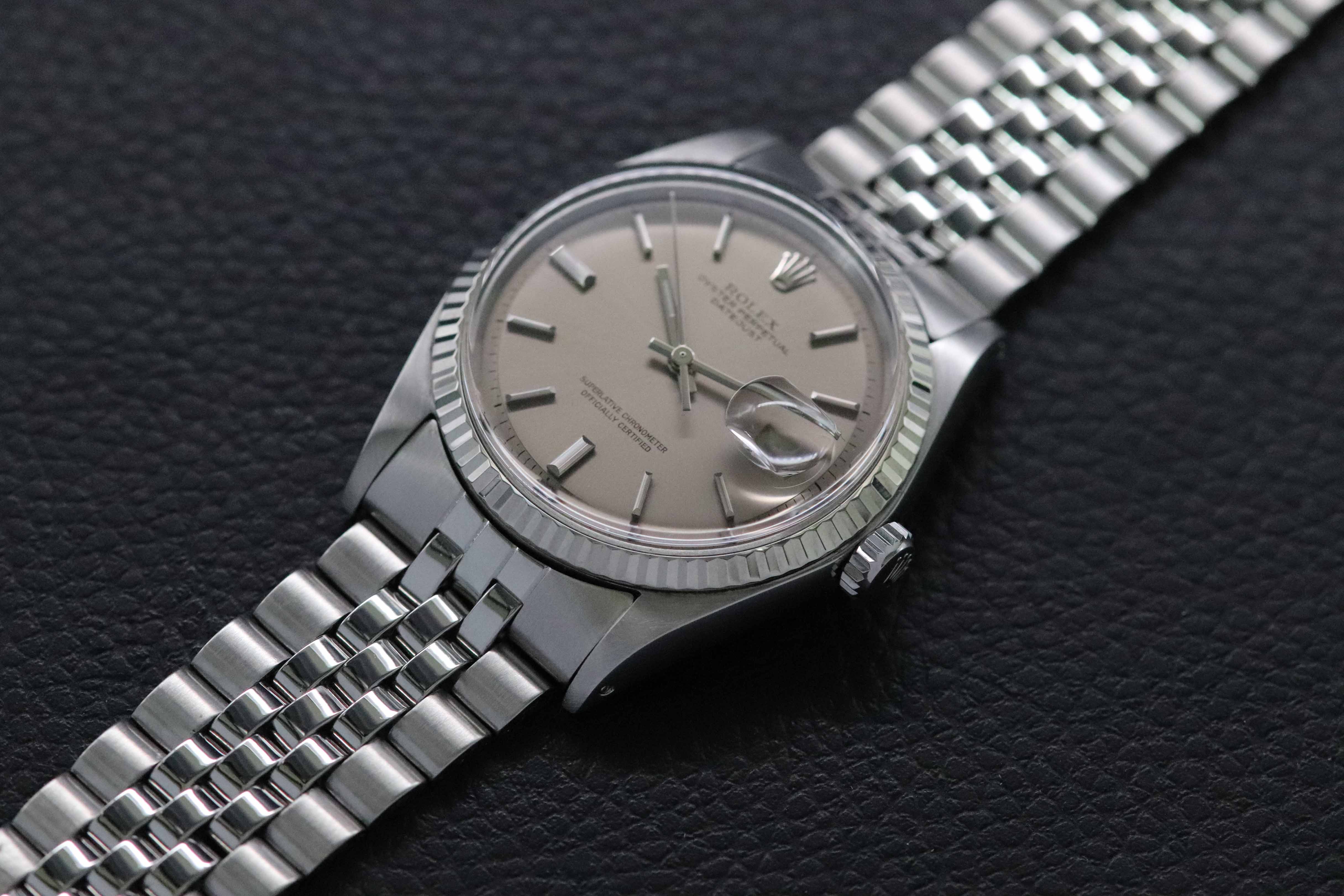 Rolex Datejust 1601 Gris Dial 1970 Caja