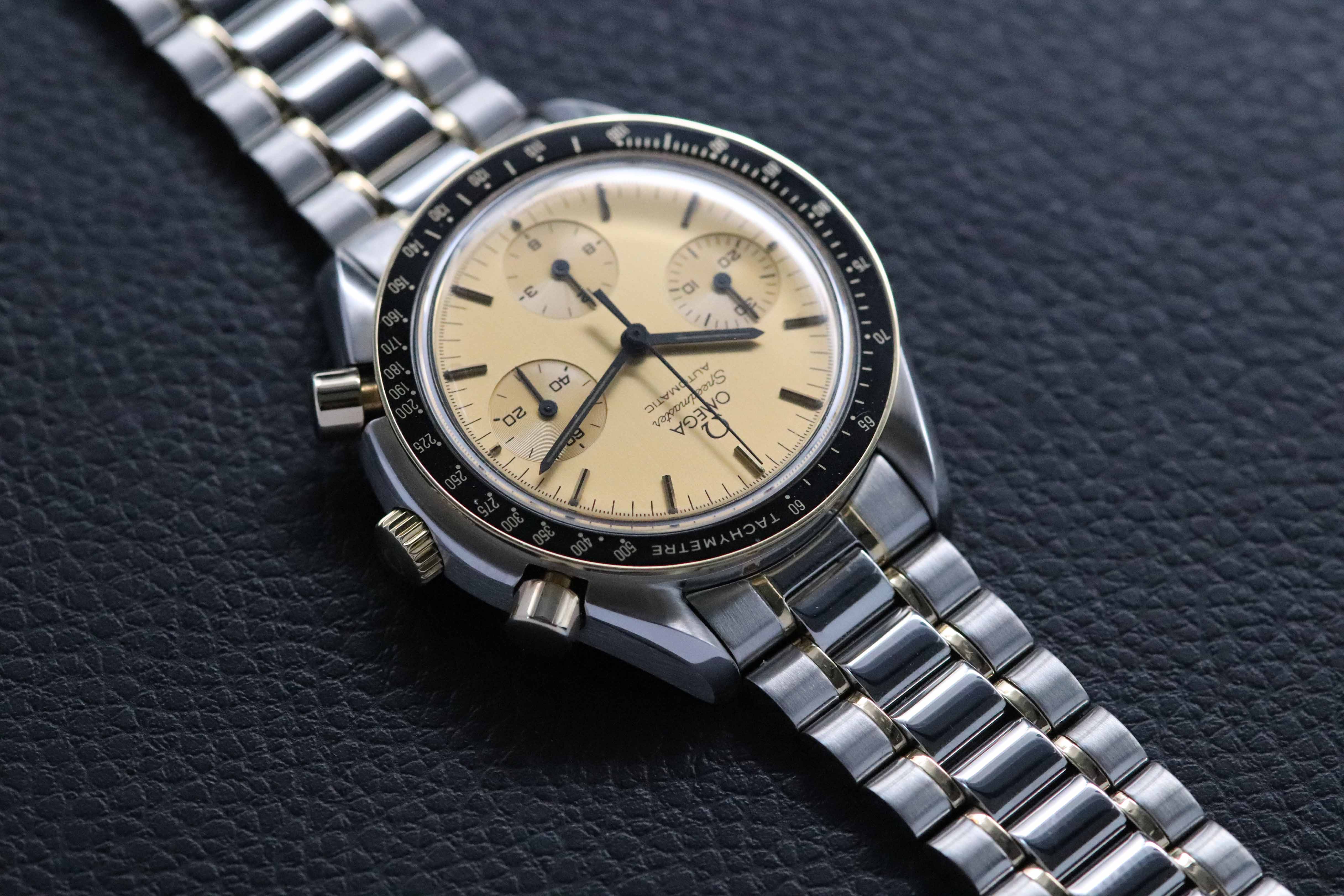 Omega Speedmaster Reduced 3310.10 Gold Dial 1989