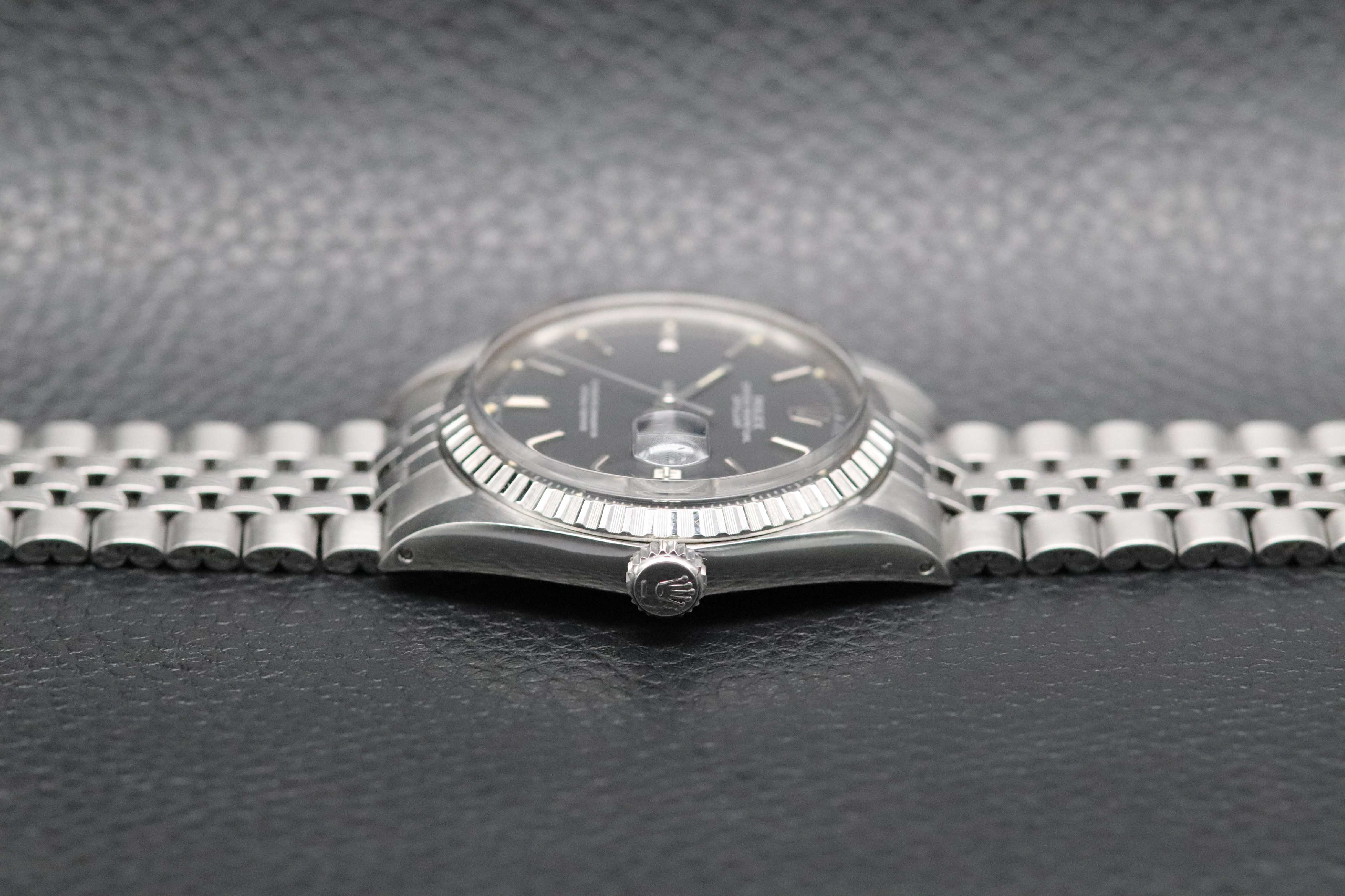 Rolex Datejust 1603 Black Dial Fullset 1968 Box+Papers