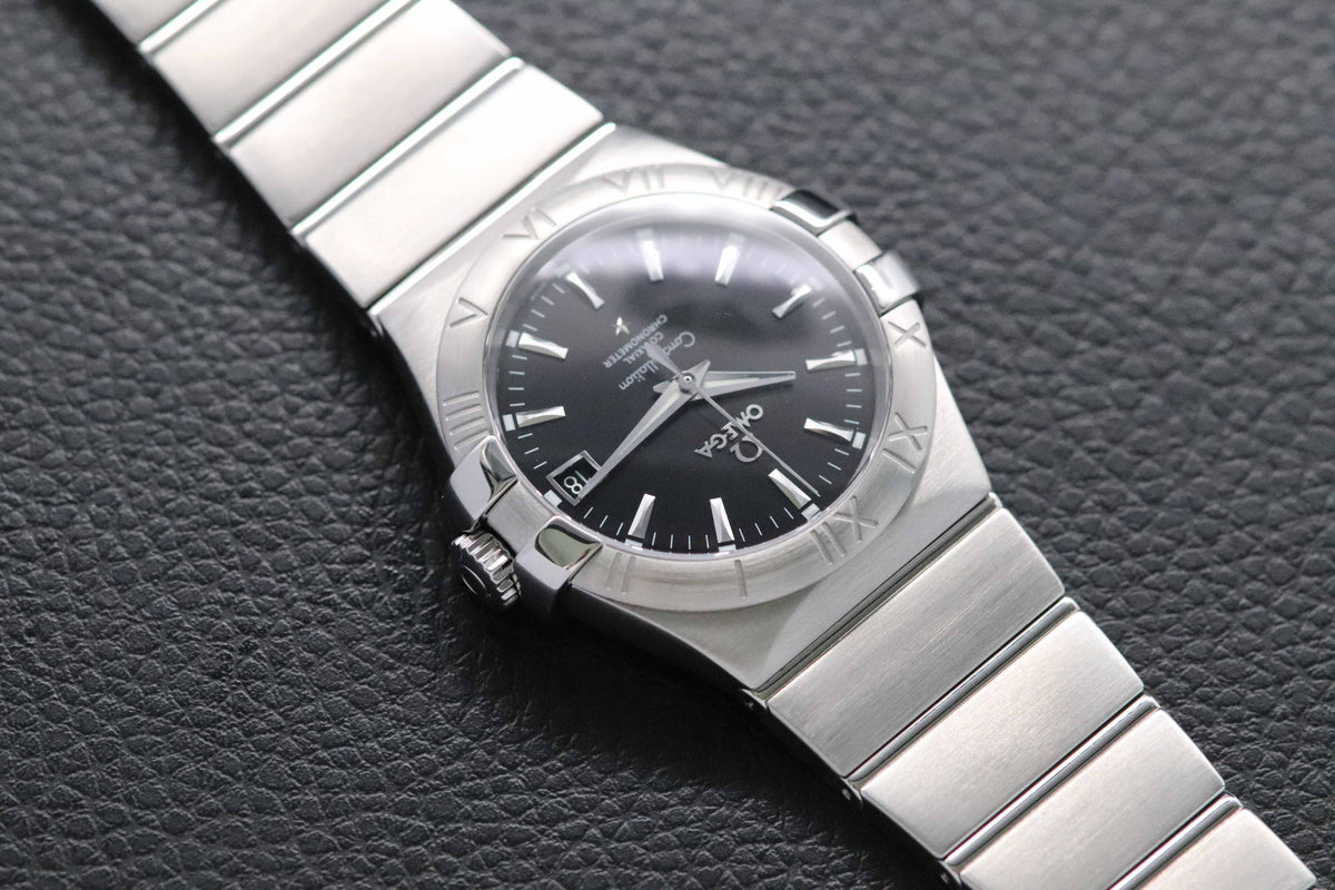 Omega Constellation 123.10.35.20.01.001 Black Dial 2017 Papers