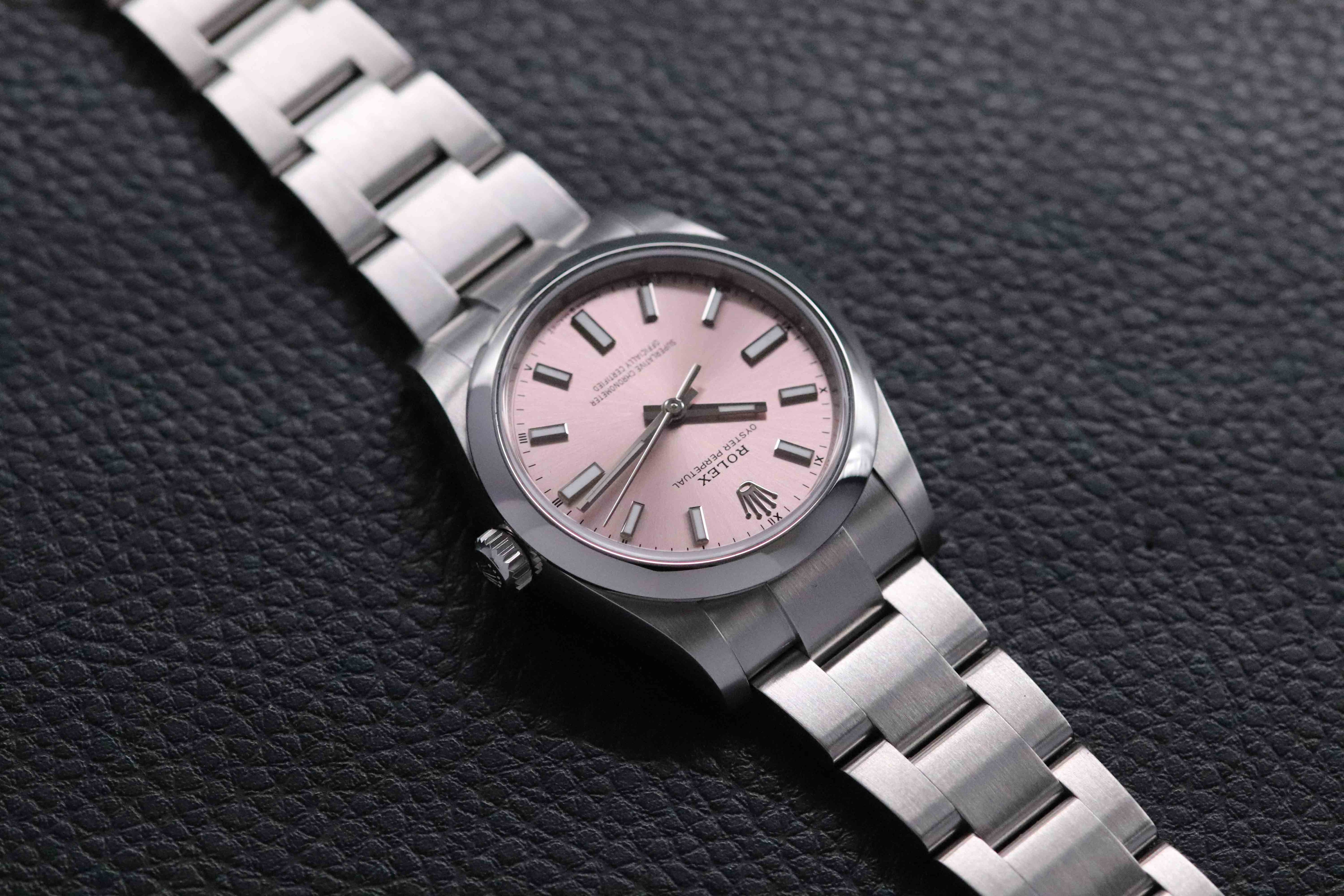 Rolex Oyster Perpetual 124200 Pink Fullset 2025 Box+Papers