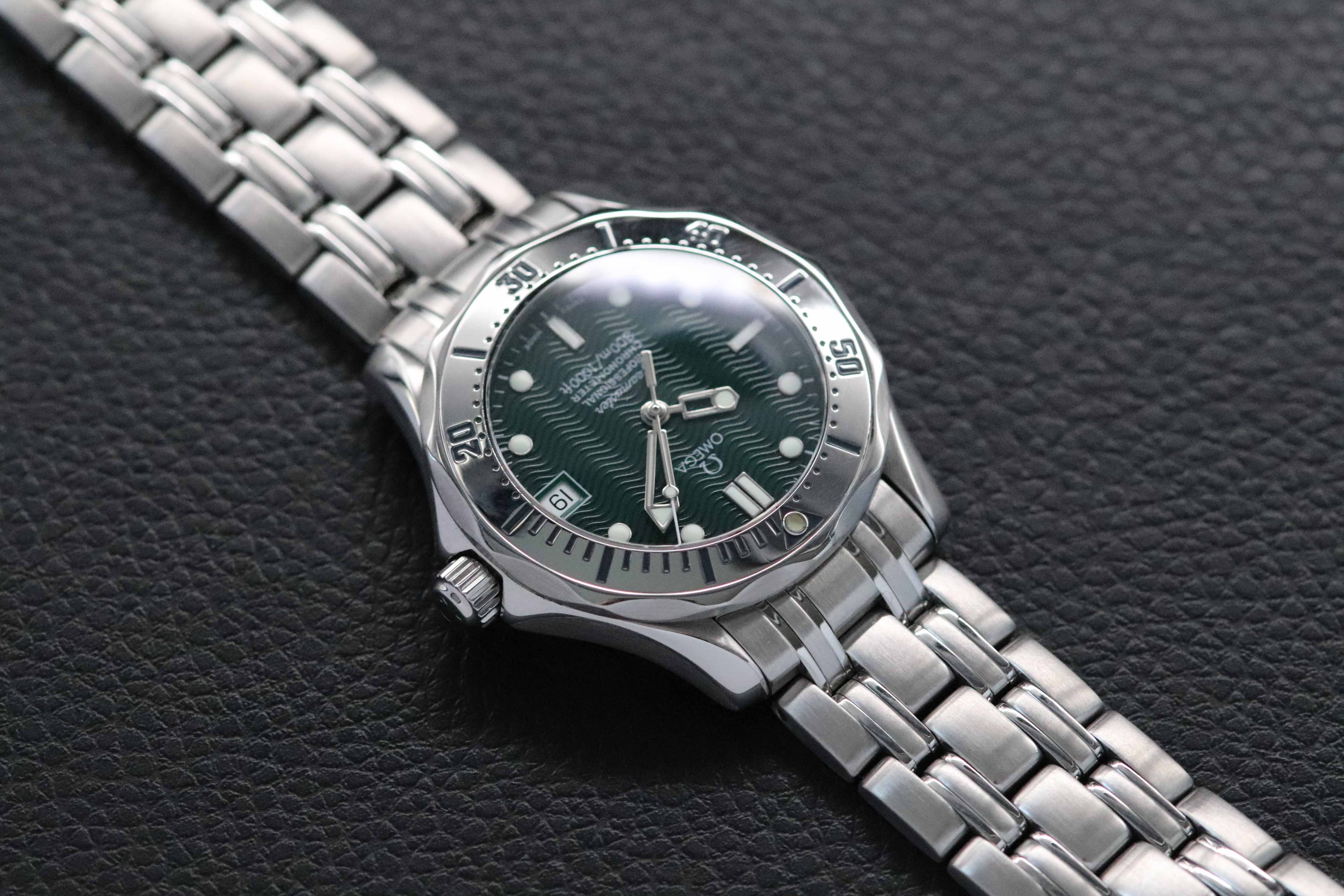 Omega Seamaster 300 2553.41 Jacques Mayol Green Fullset 1999 Box+Papers