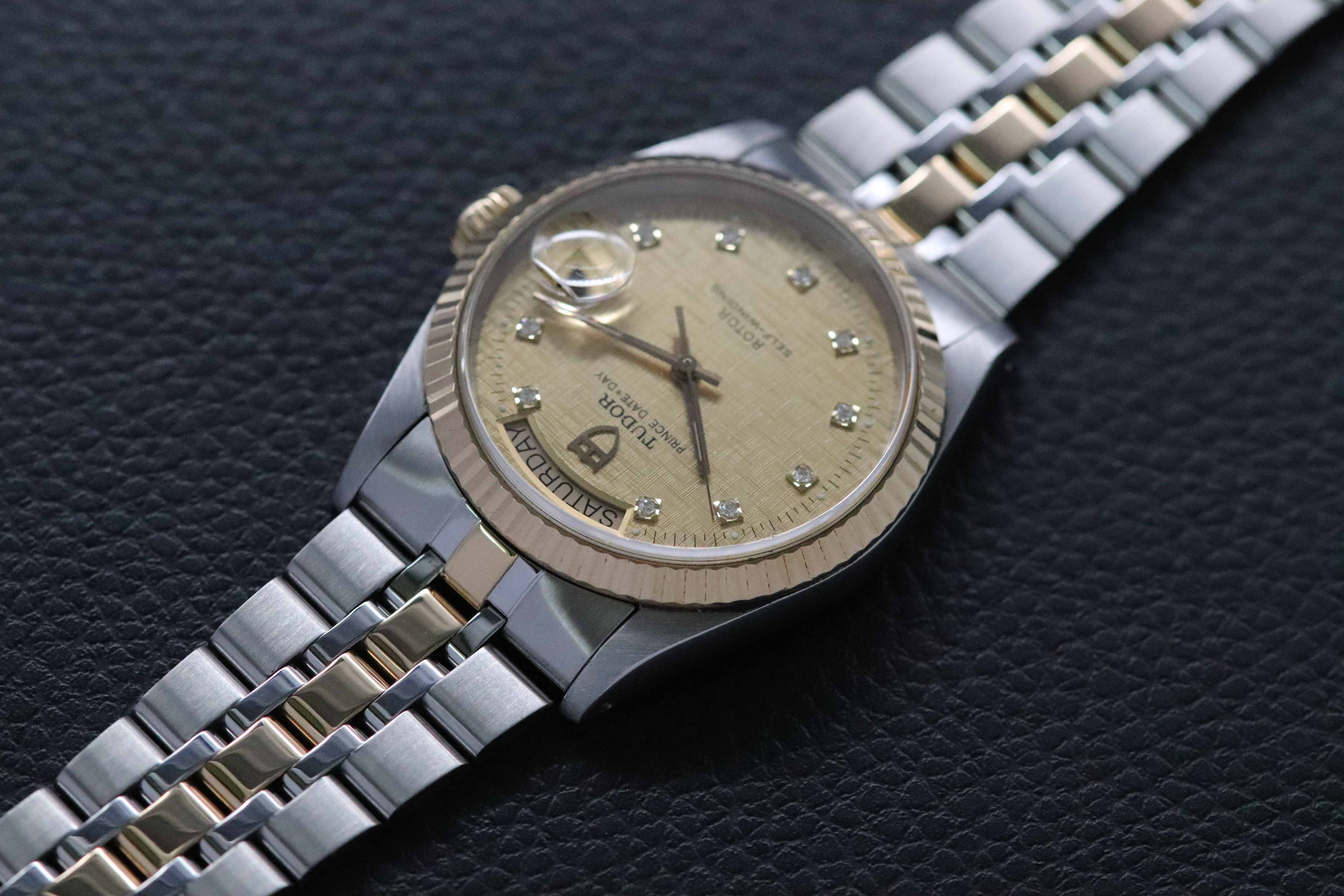 Tudor Prince Date-Day 76213 Gold Dial 2010