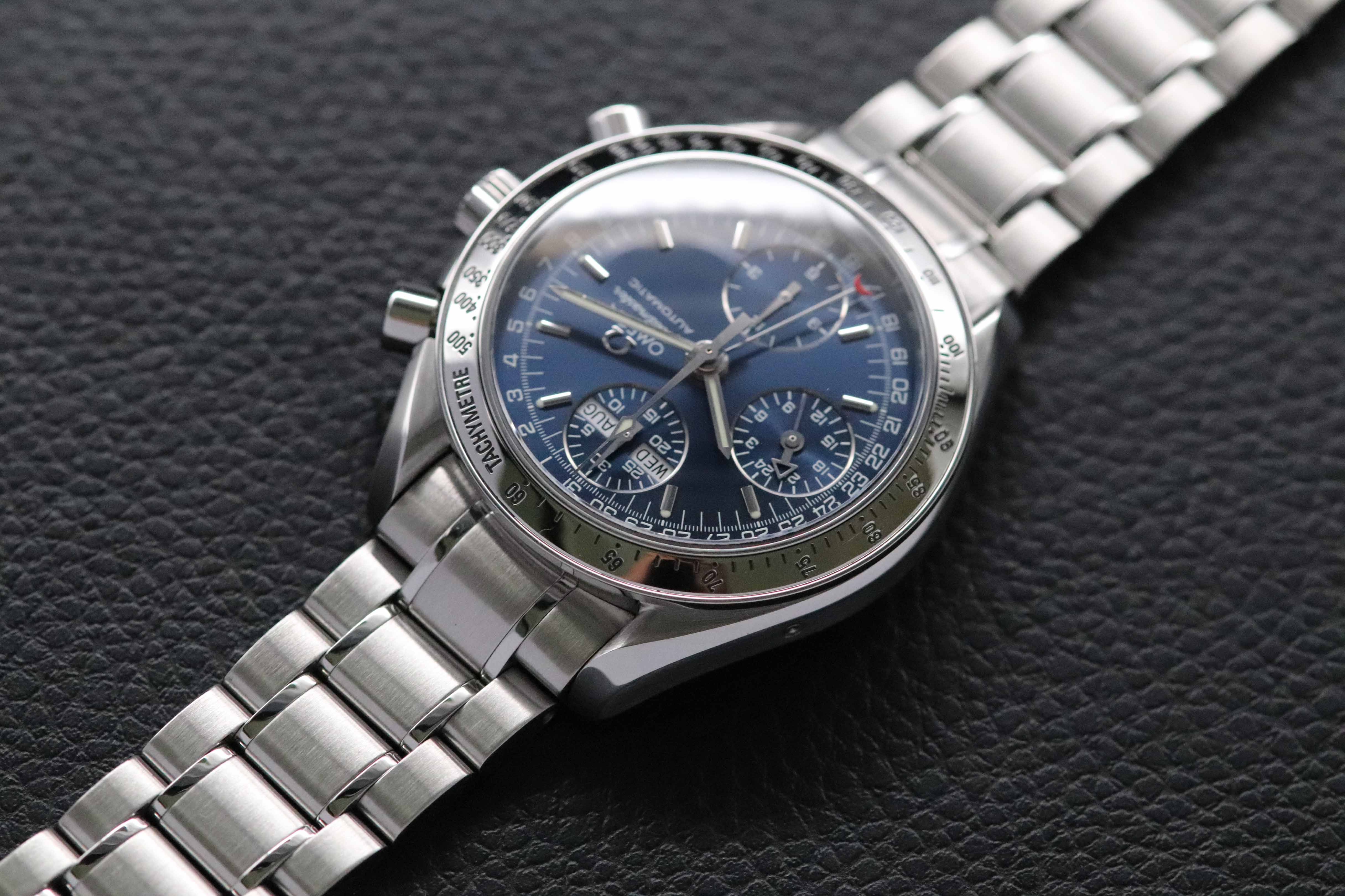 Omega Speedmaster Day Date 3523.80 Quadrante blu 1998