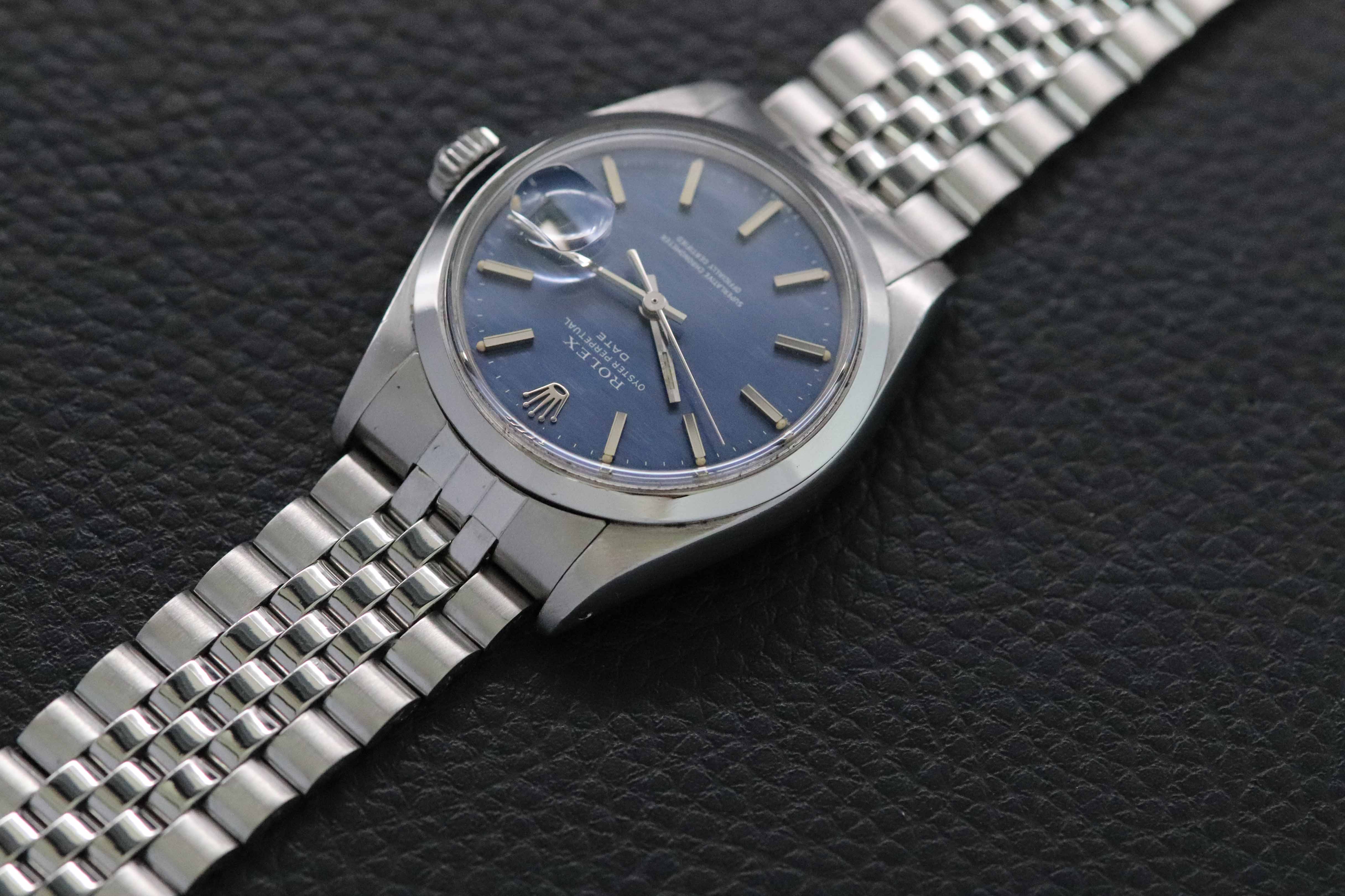 Rolex Date 1500 Blue Dial 1971