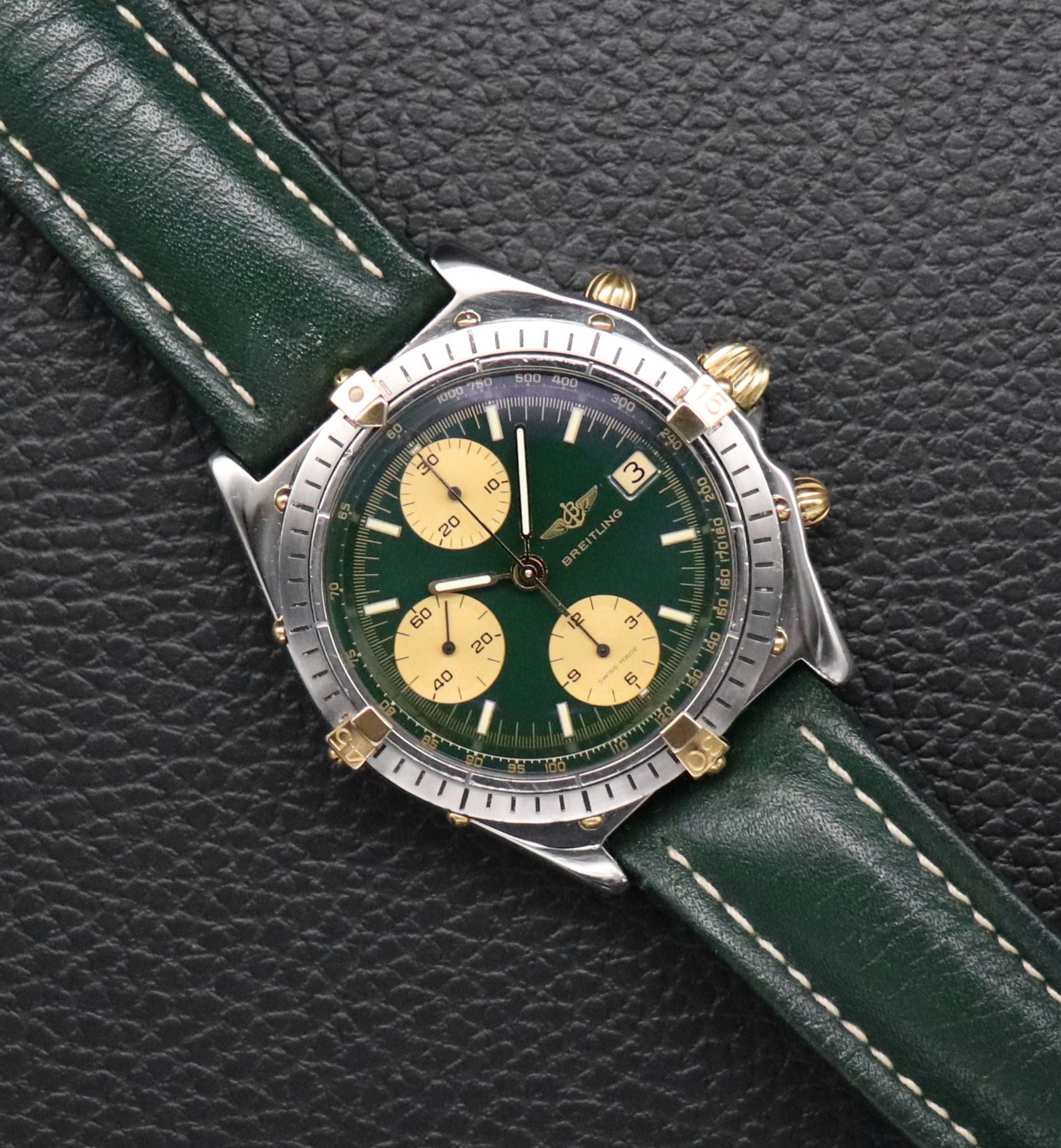 Breitling Chronomat 81950 Green Dial 1992
