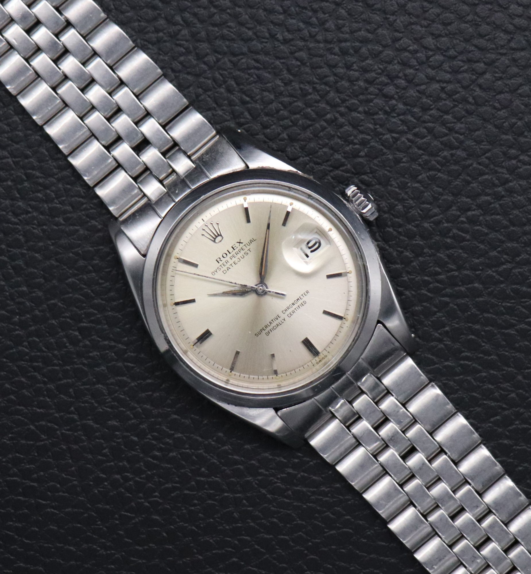 Rolex Datejust 1600 Silver Dial Fullset 1965 Box+Papers