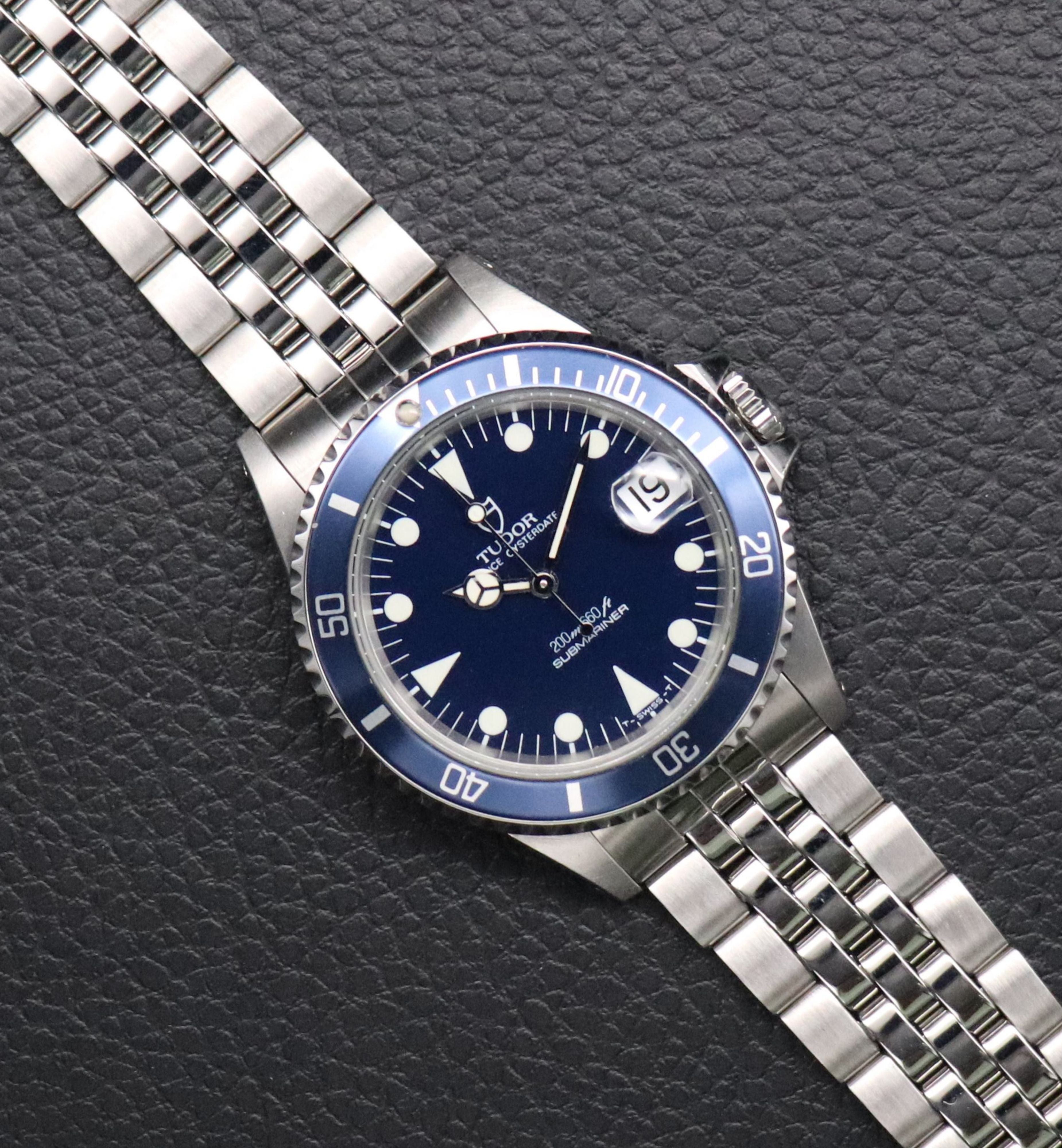 Tudor Submariner 75090 Blue Dial 1990
