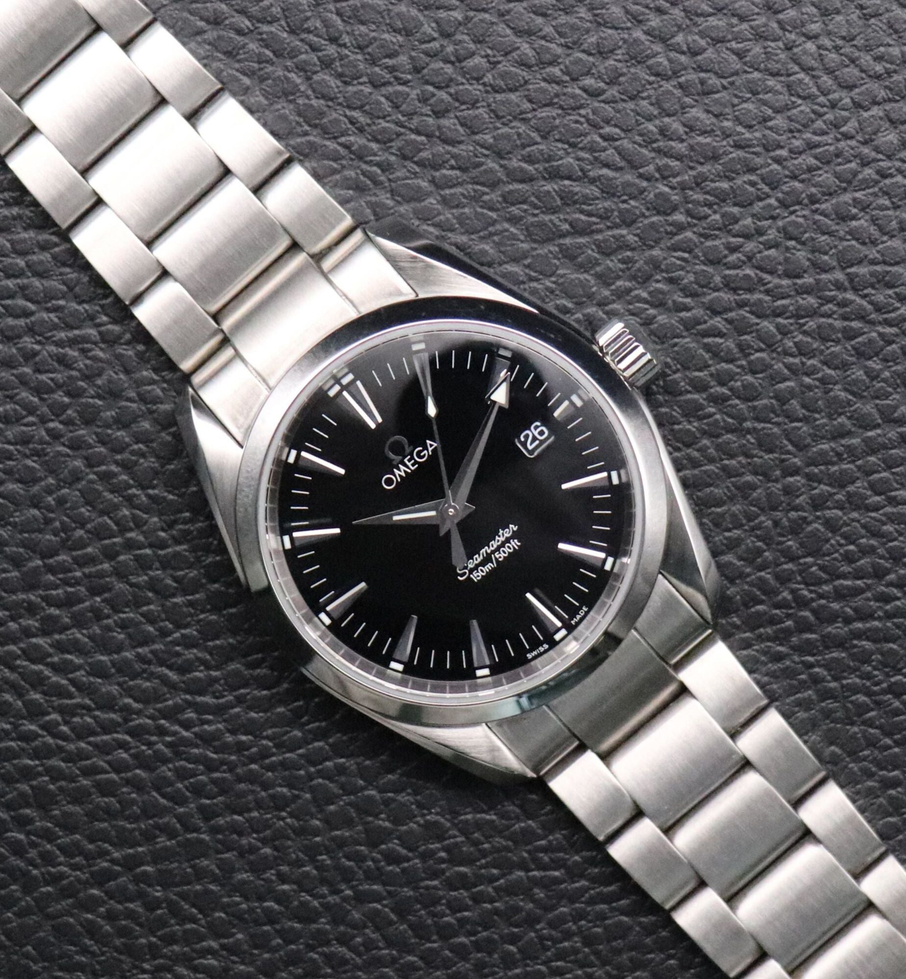 Omega Seamaster Aqua Terra 2518.50 Black Dial 2004 Papers