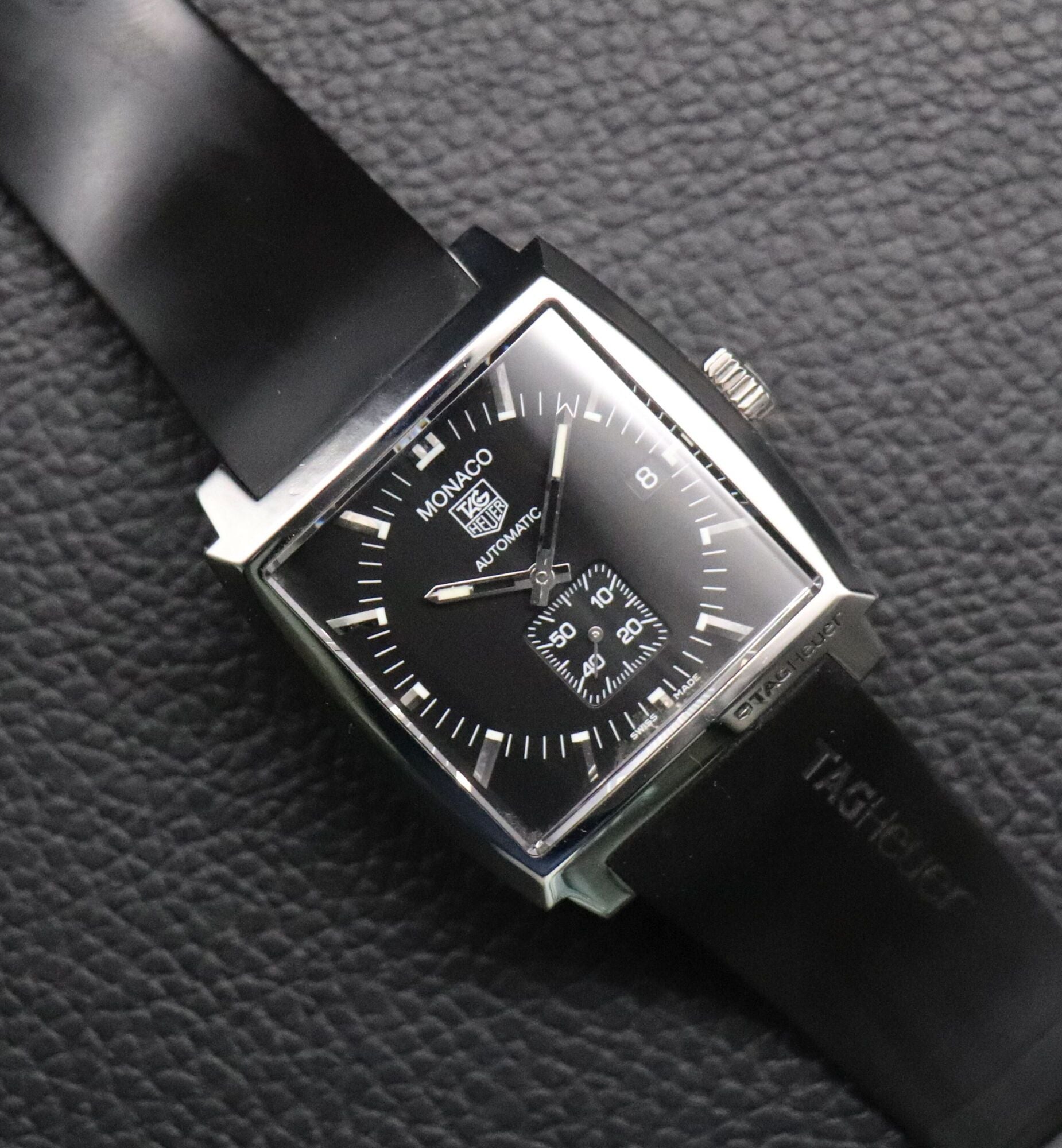 Tag Heuer Monaco WW2110 Black Dial 2012 Papers