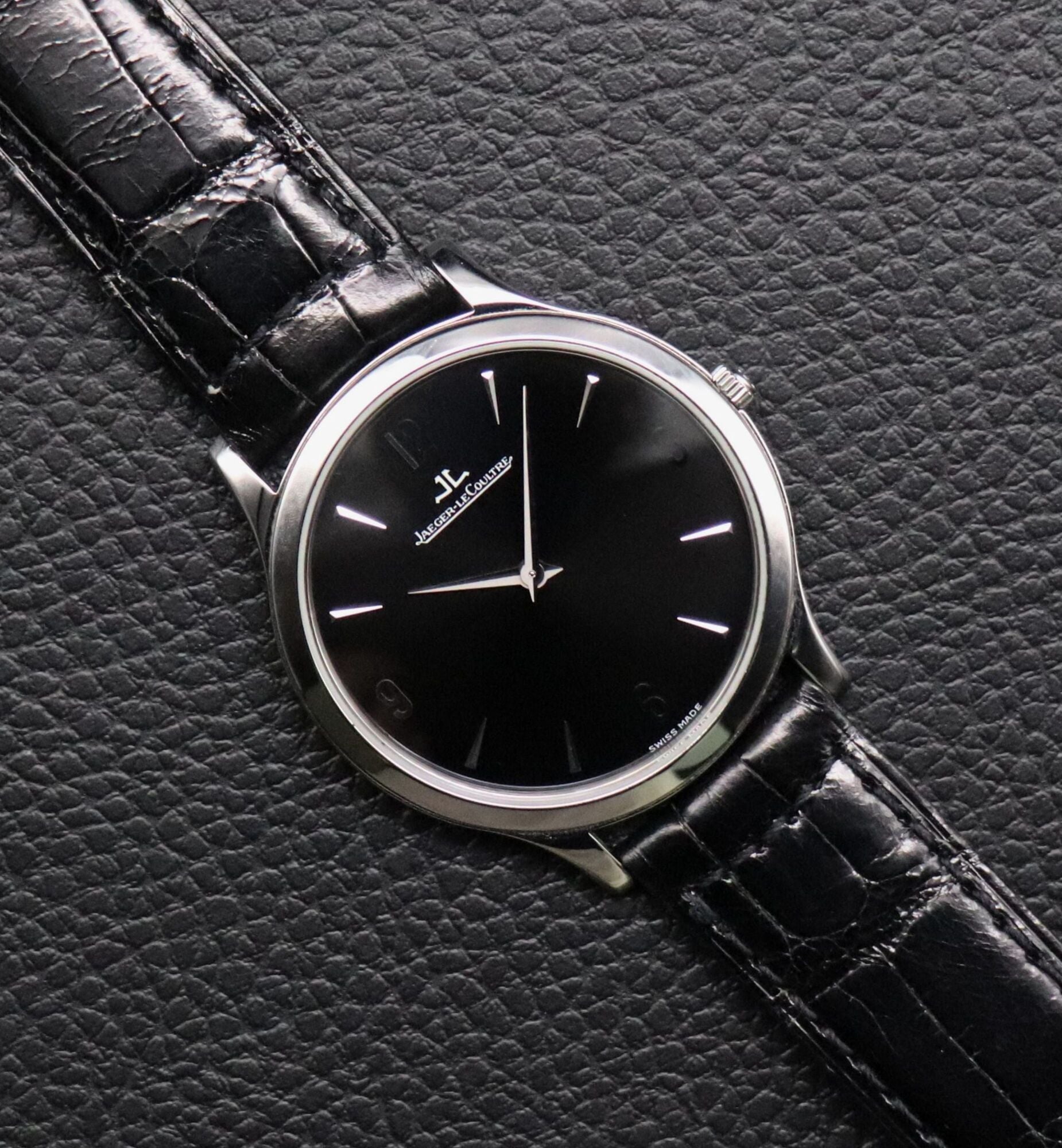Jaeger-LeCoultre Master Ultra Thin 145.8.79.S Black Dial 2000