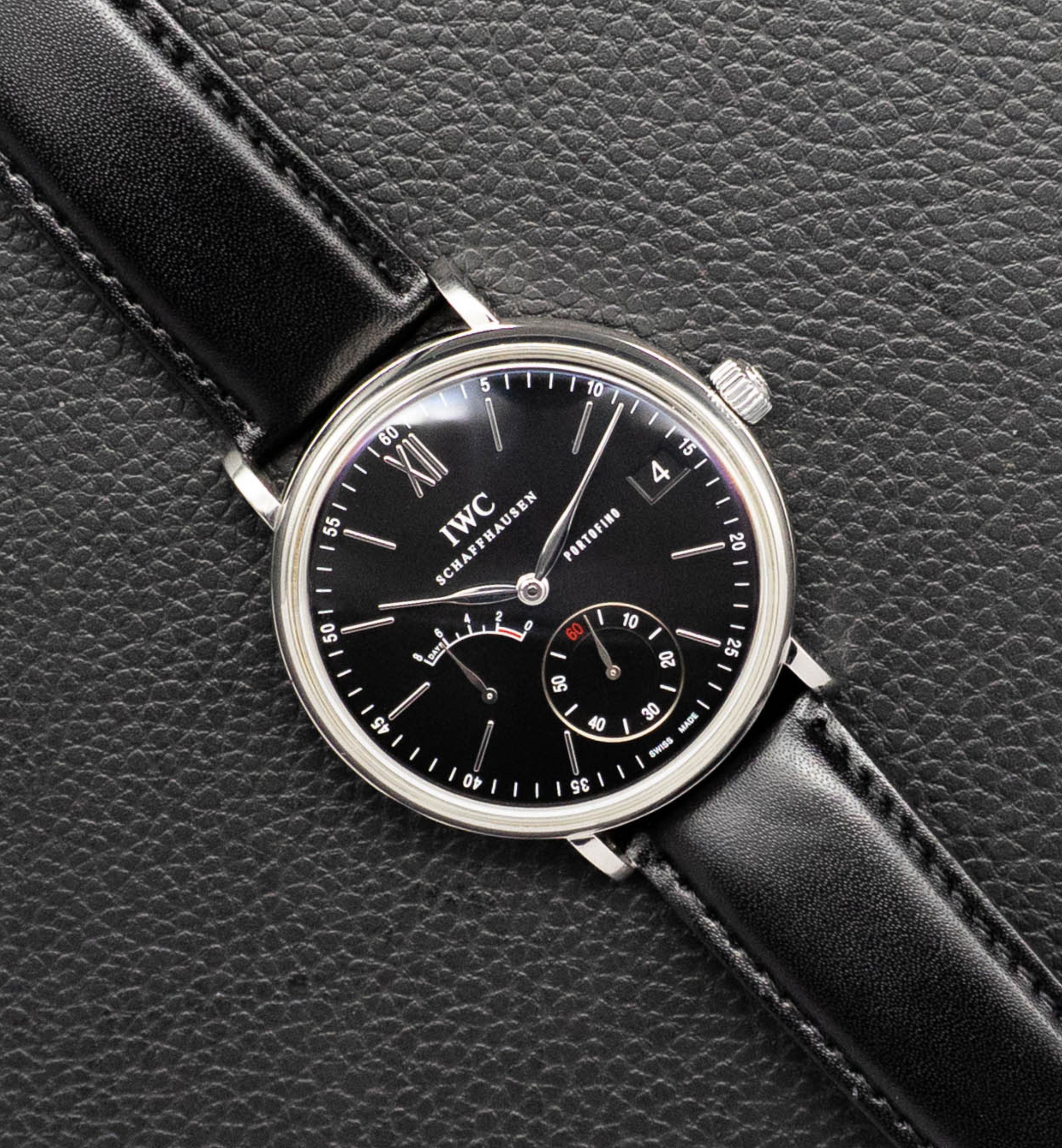 IWC Portofino IW510102 Black 8 Days 2016 Papers