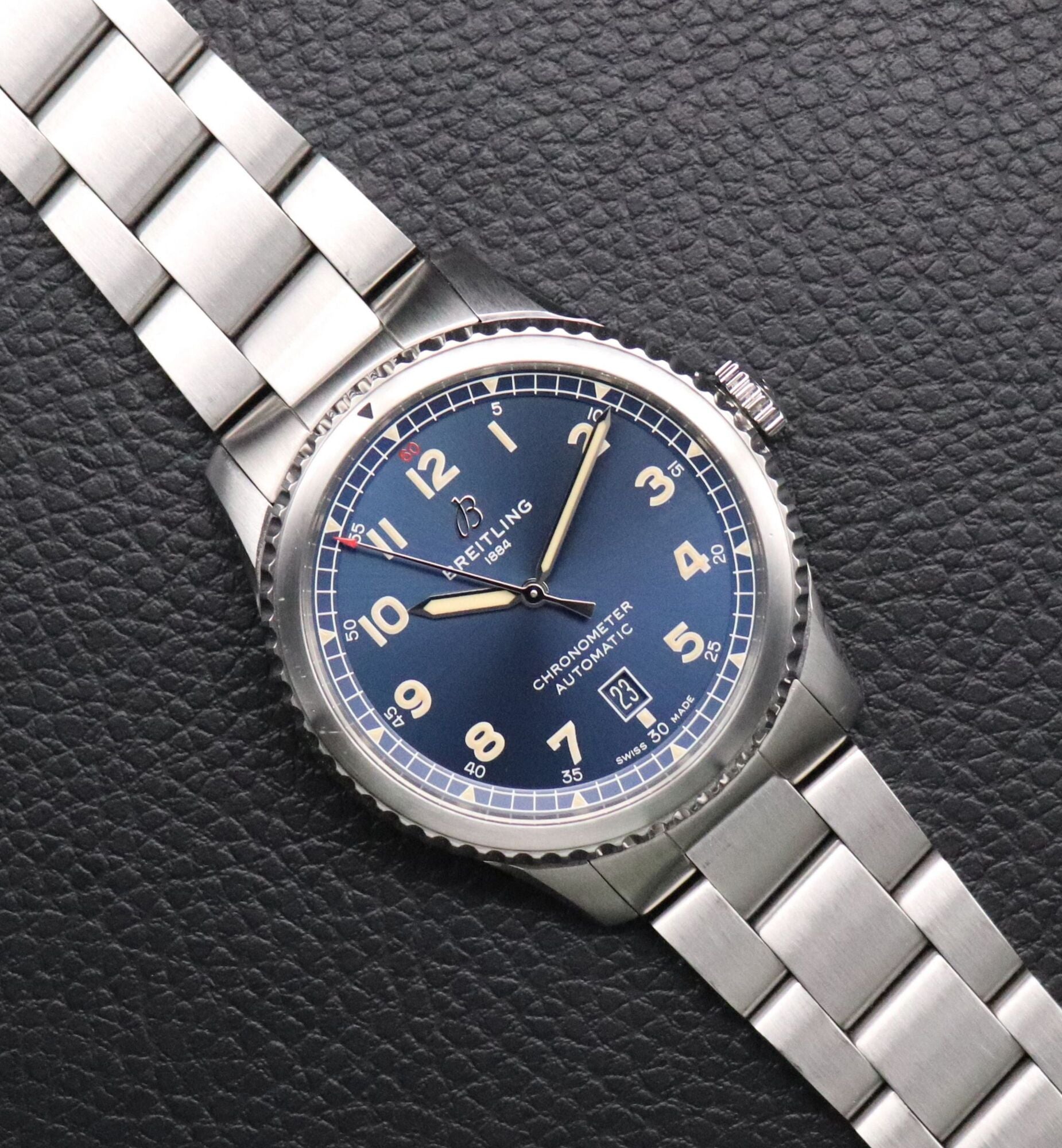 Breitling Aviator 8 Blue A17315 Papers 2018