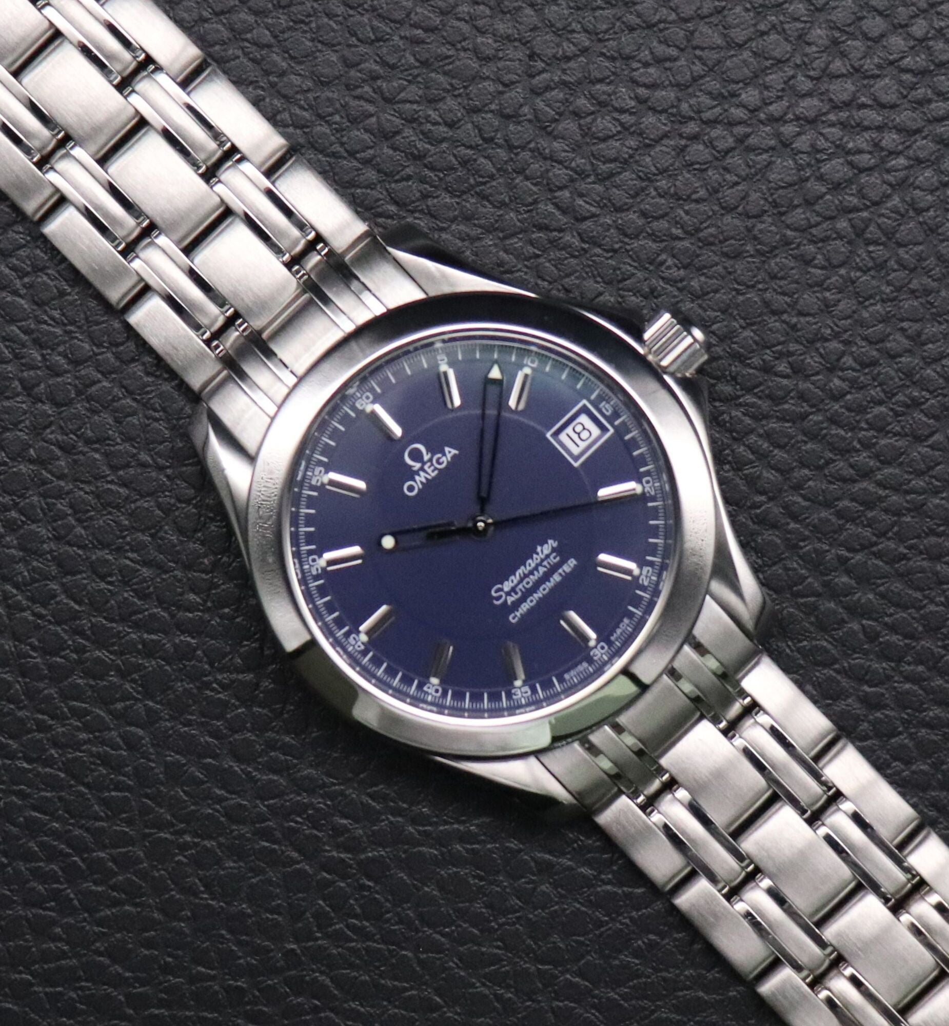 Omega Seamaster 2507.80 Blue Dial 2000 Papers