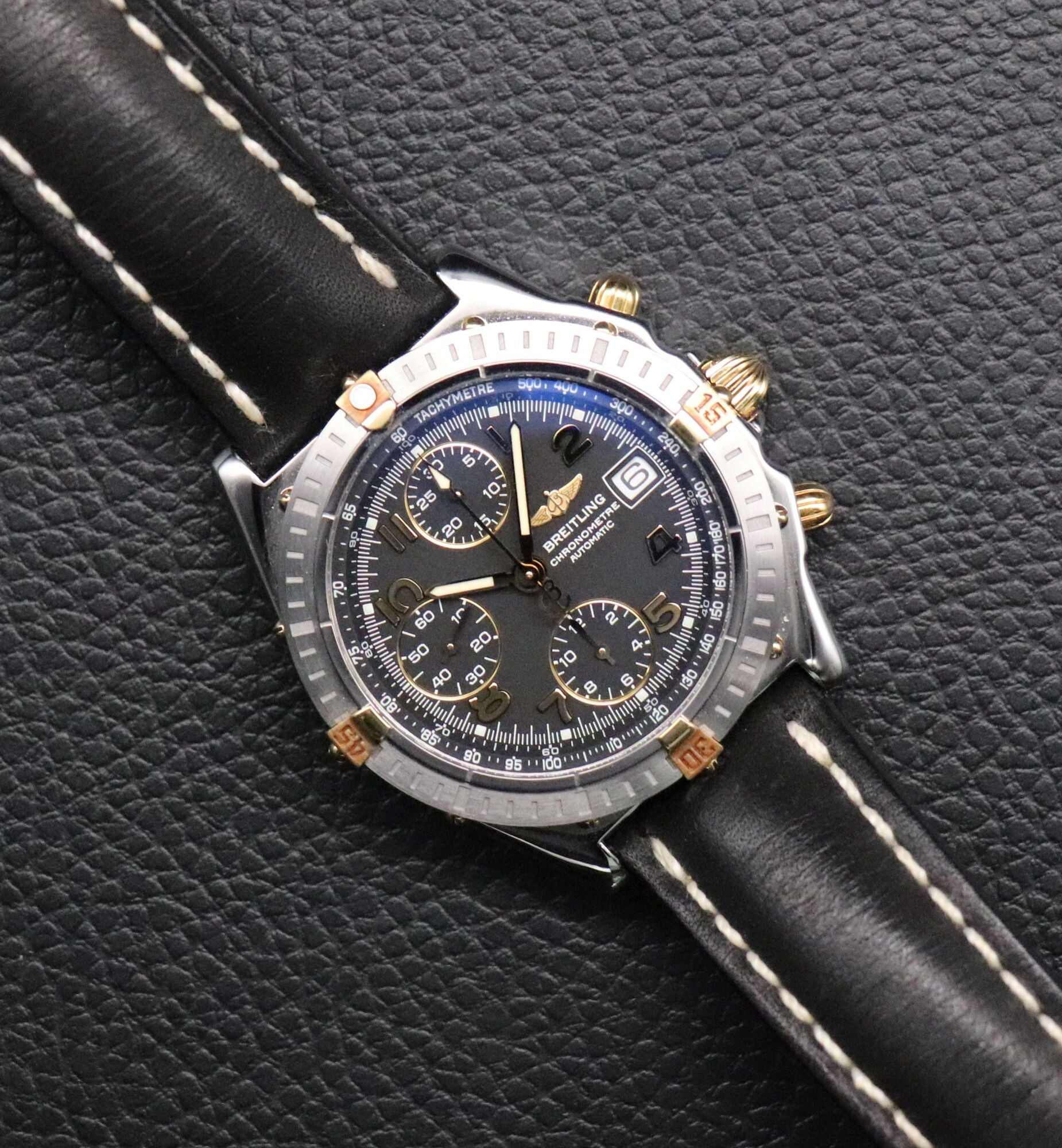 Breitling Chronomat B13352 Black Dial 2003 Papers
