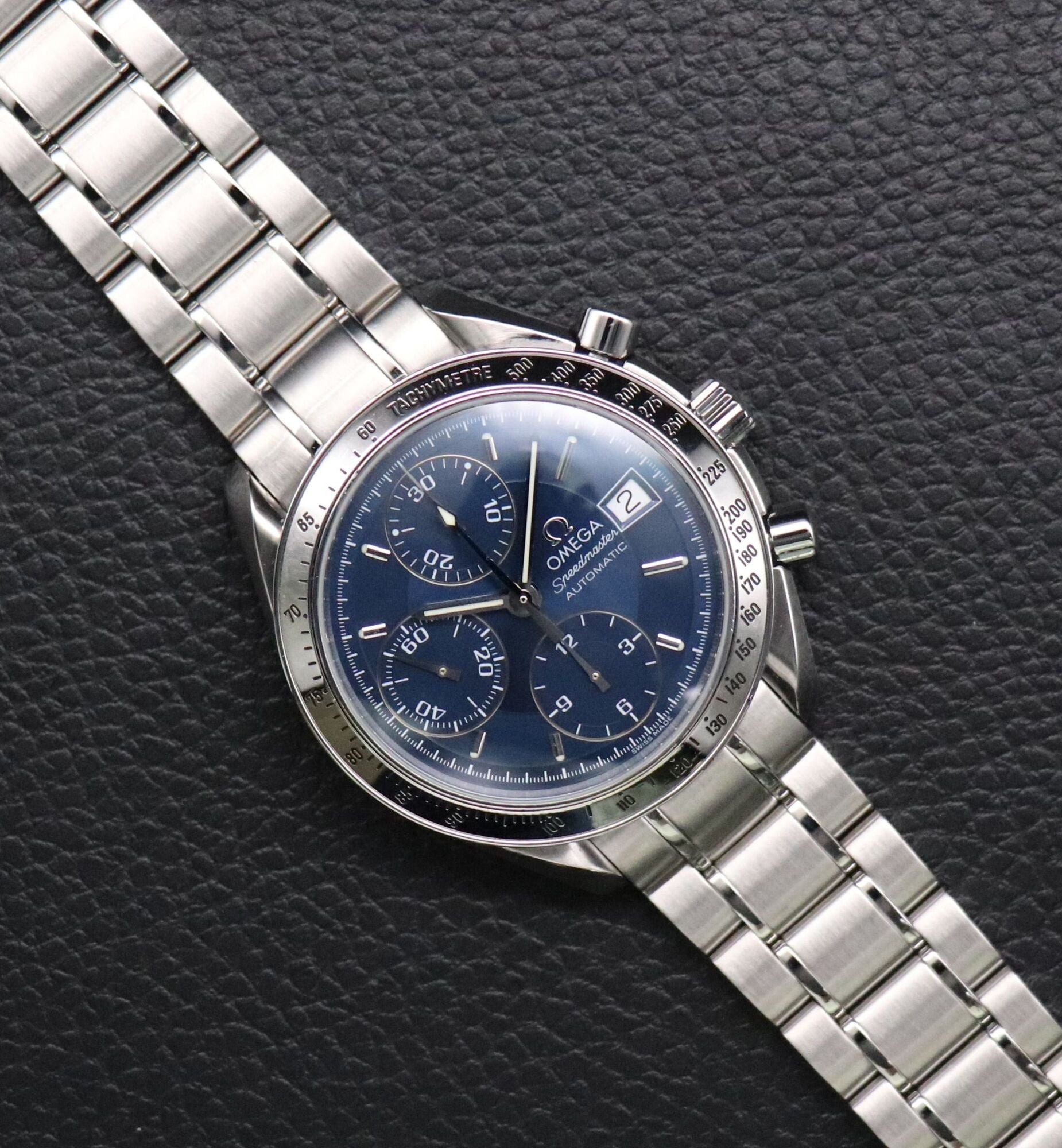 Omega Speedmaster Date 3513.80 Blue Dial 1998