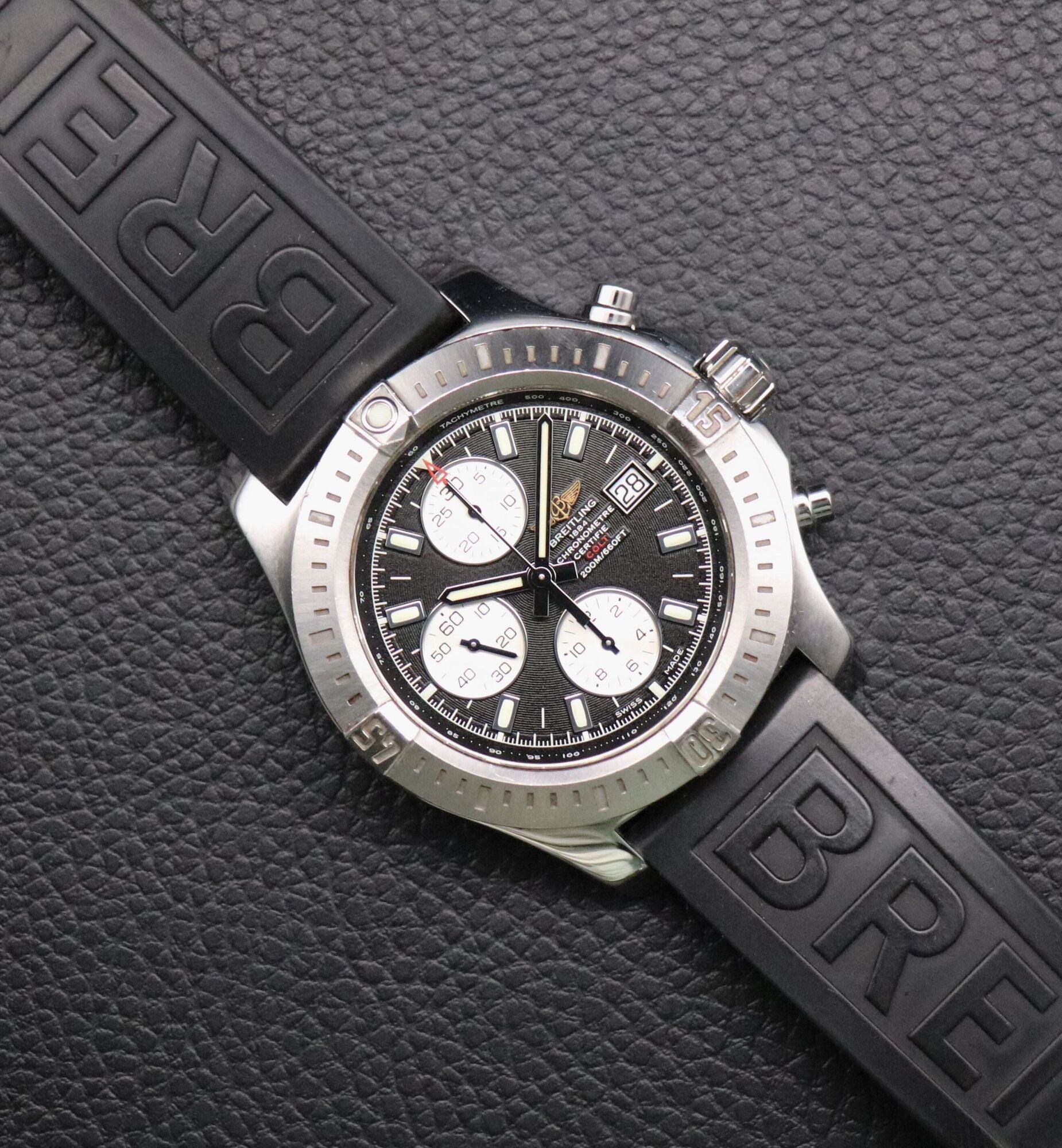 Breitling Colt Chronograph A13388 Black Fullset 2015 Box+Papers