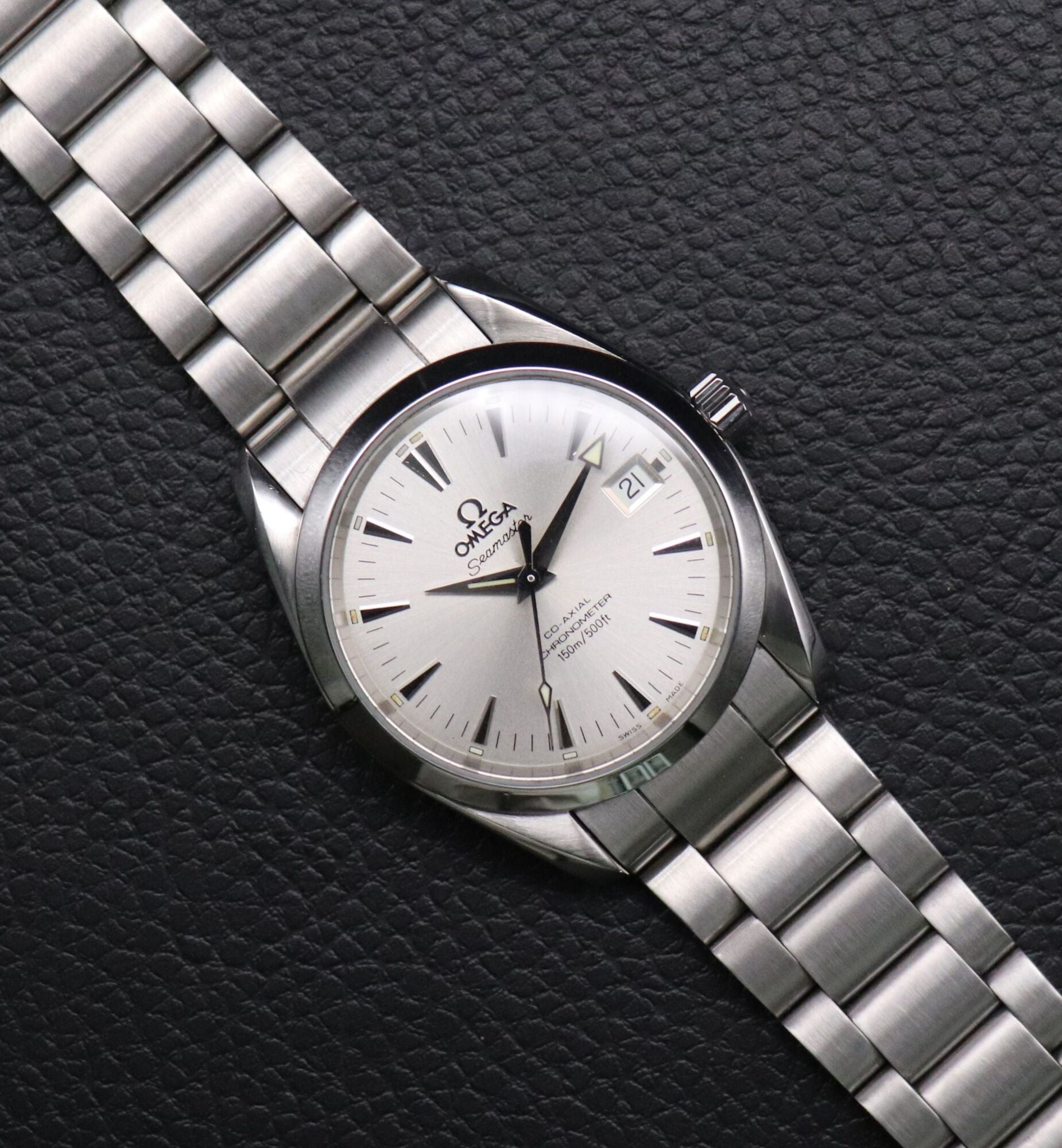 Omega Seamaster Aqua Terra 2504.30 Silver Dial 2005 Papers