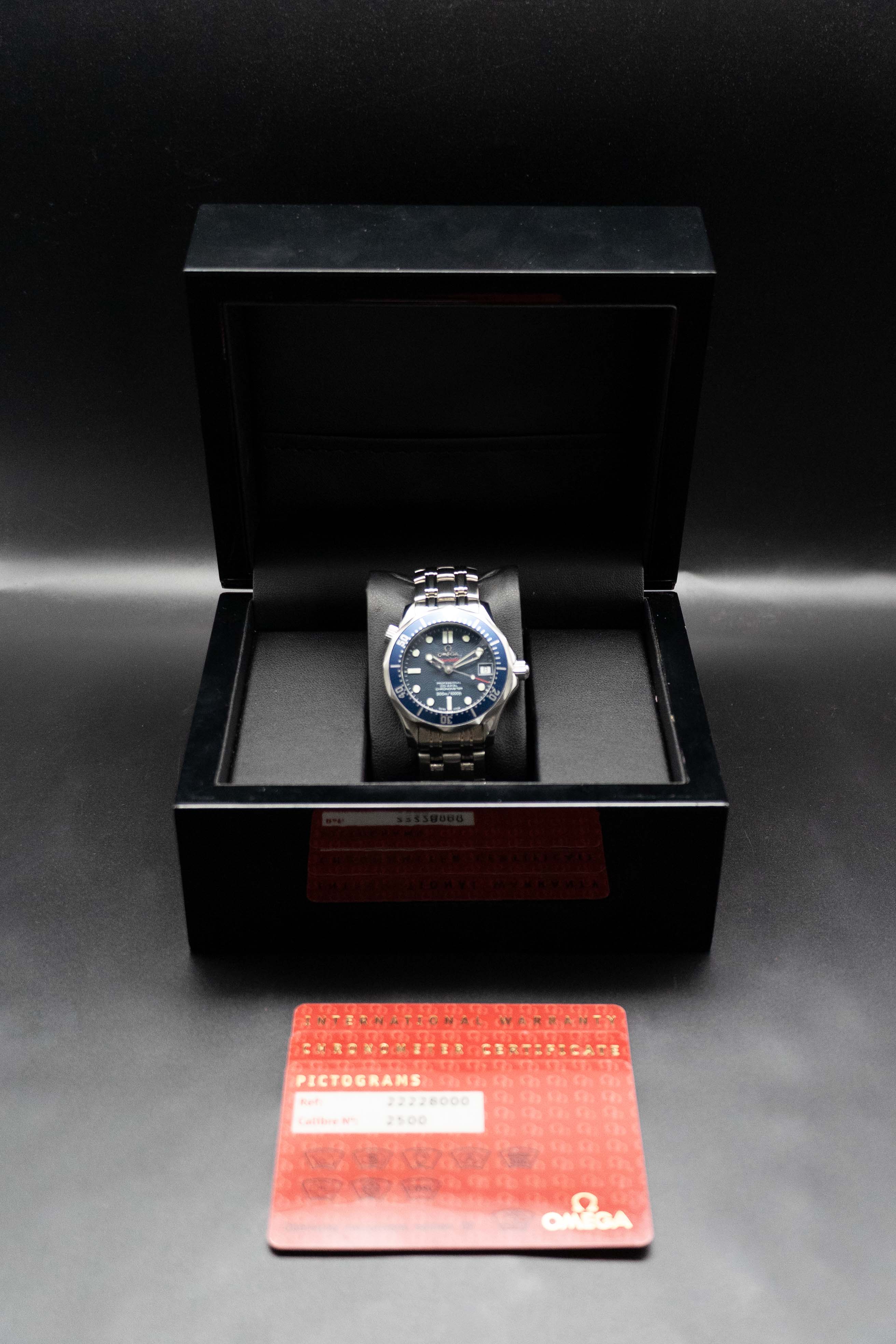 Omega Seamaster Diver 2222.80 Papers 2017