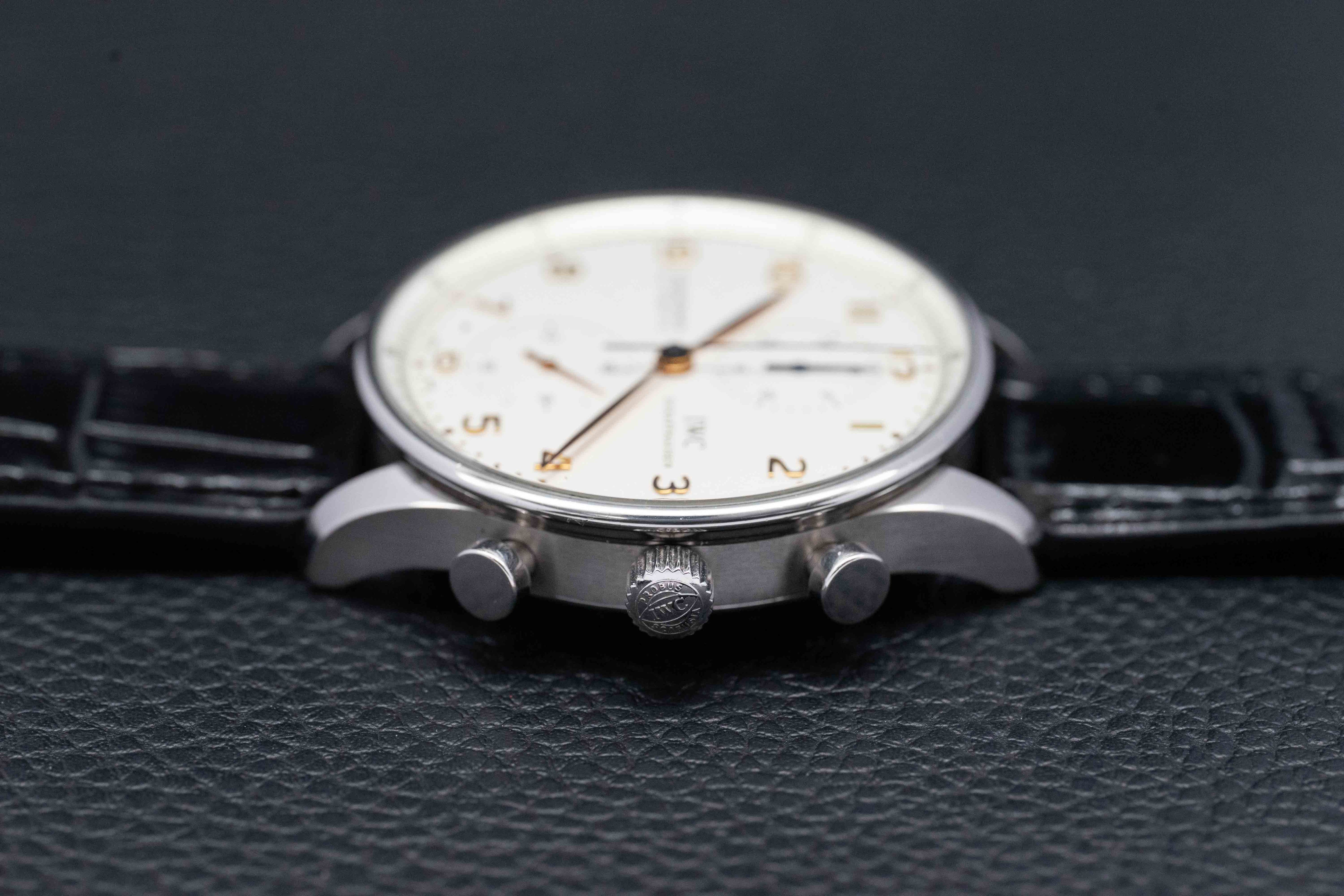 IWC Portugieser Chronograph IW371401 White Dial 2008