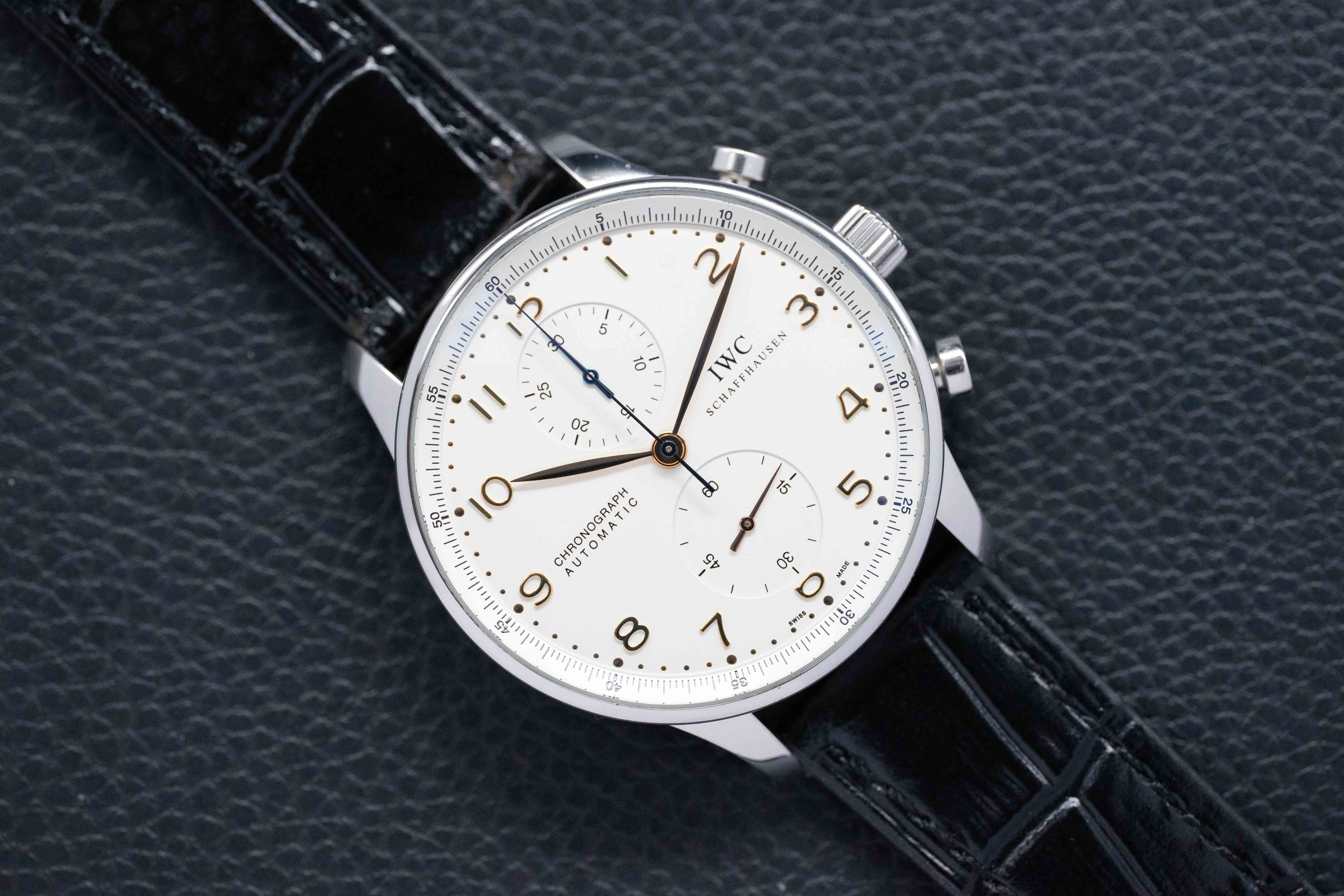 IWC Portugieser Chronograph IW371401 White Dial 2008