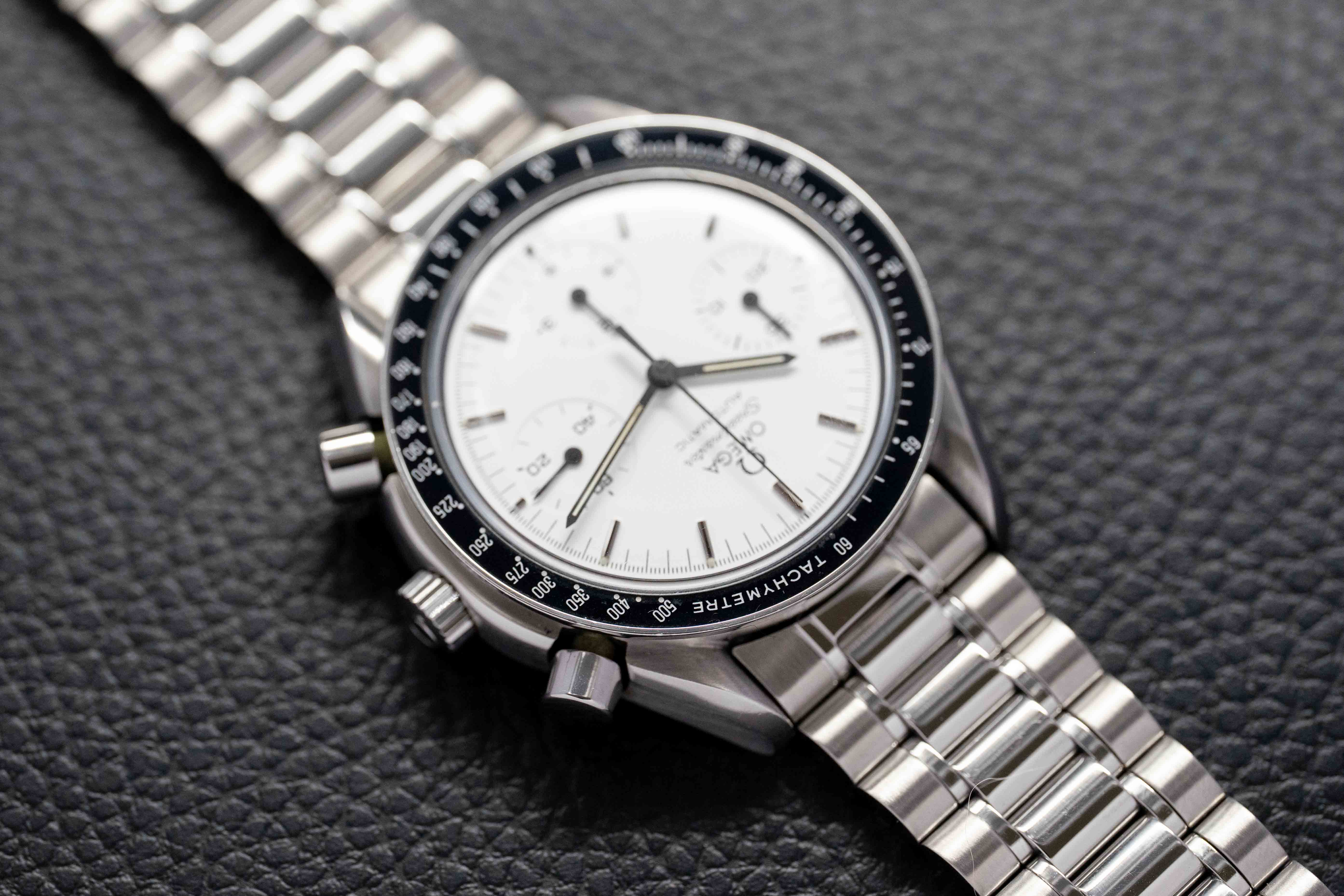 Omega Speedmaster Reduced 3510.20 Albino White Dial 1990 Papers