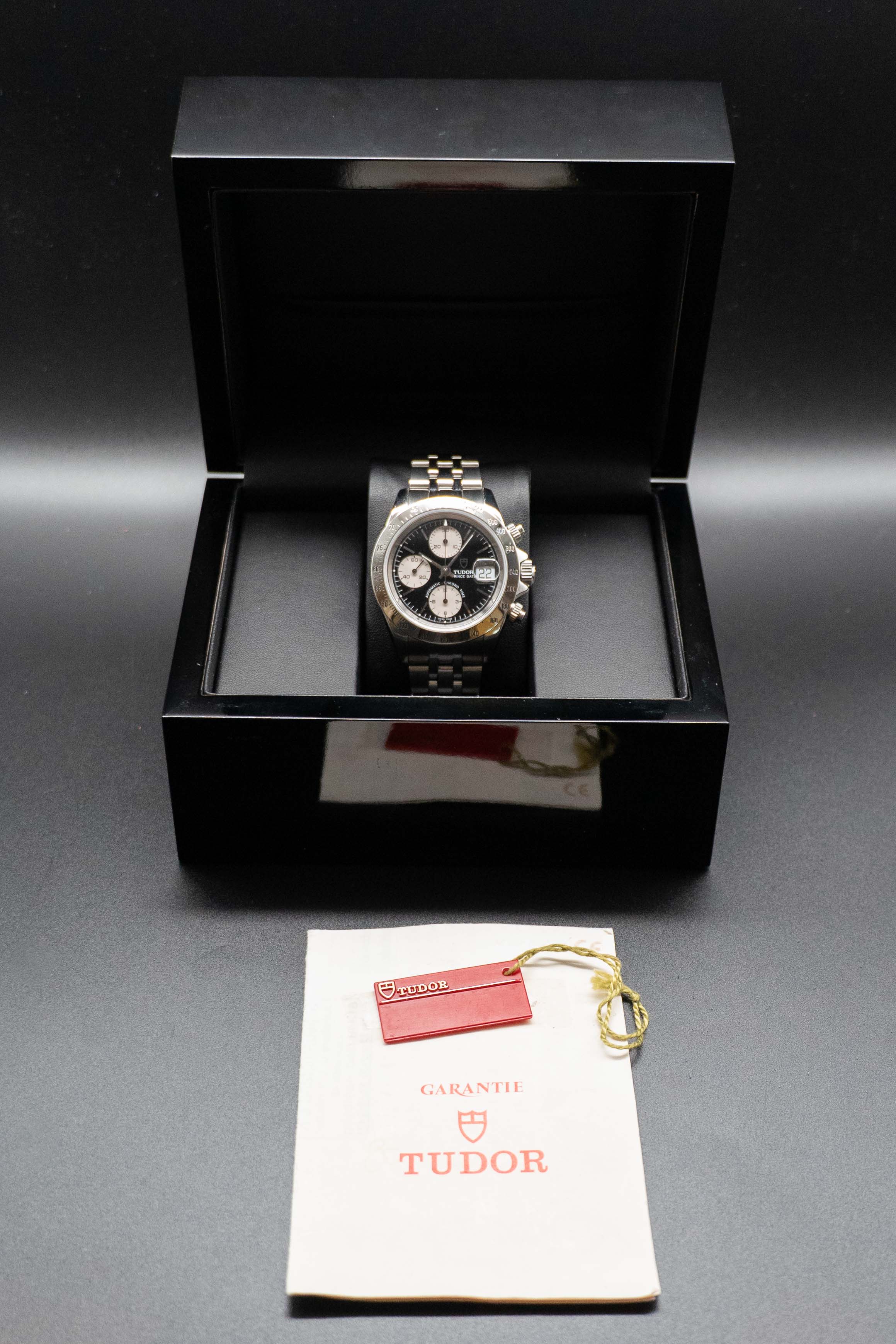 Tudor Oysterdate Small Block 79280 Silver Dial Papers 2003