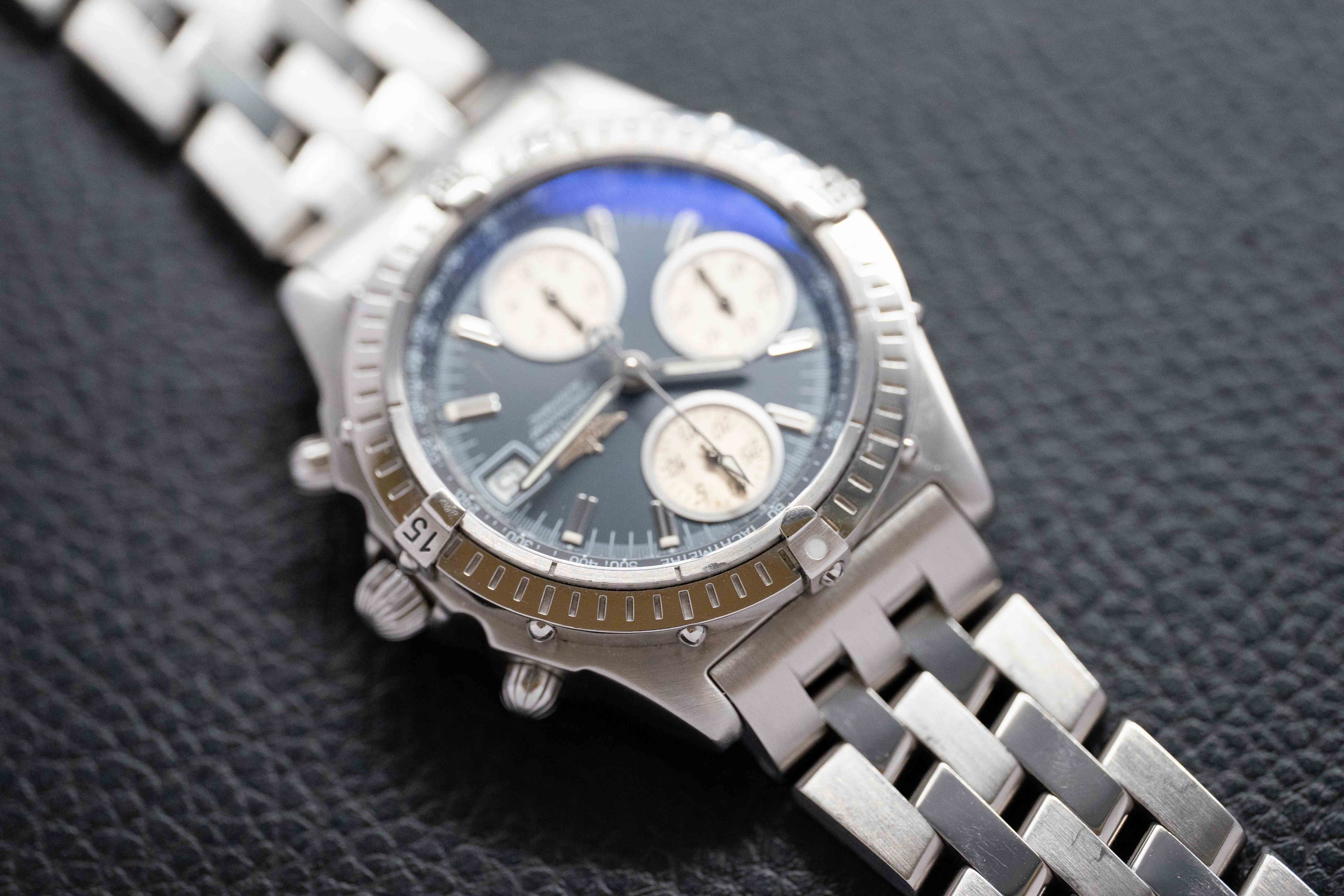 Breitling Chronomat A13350 Grey Dial 2000 Papers