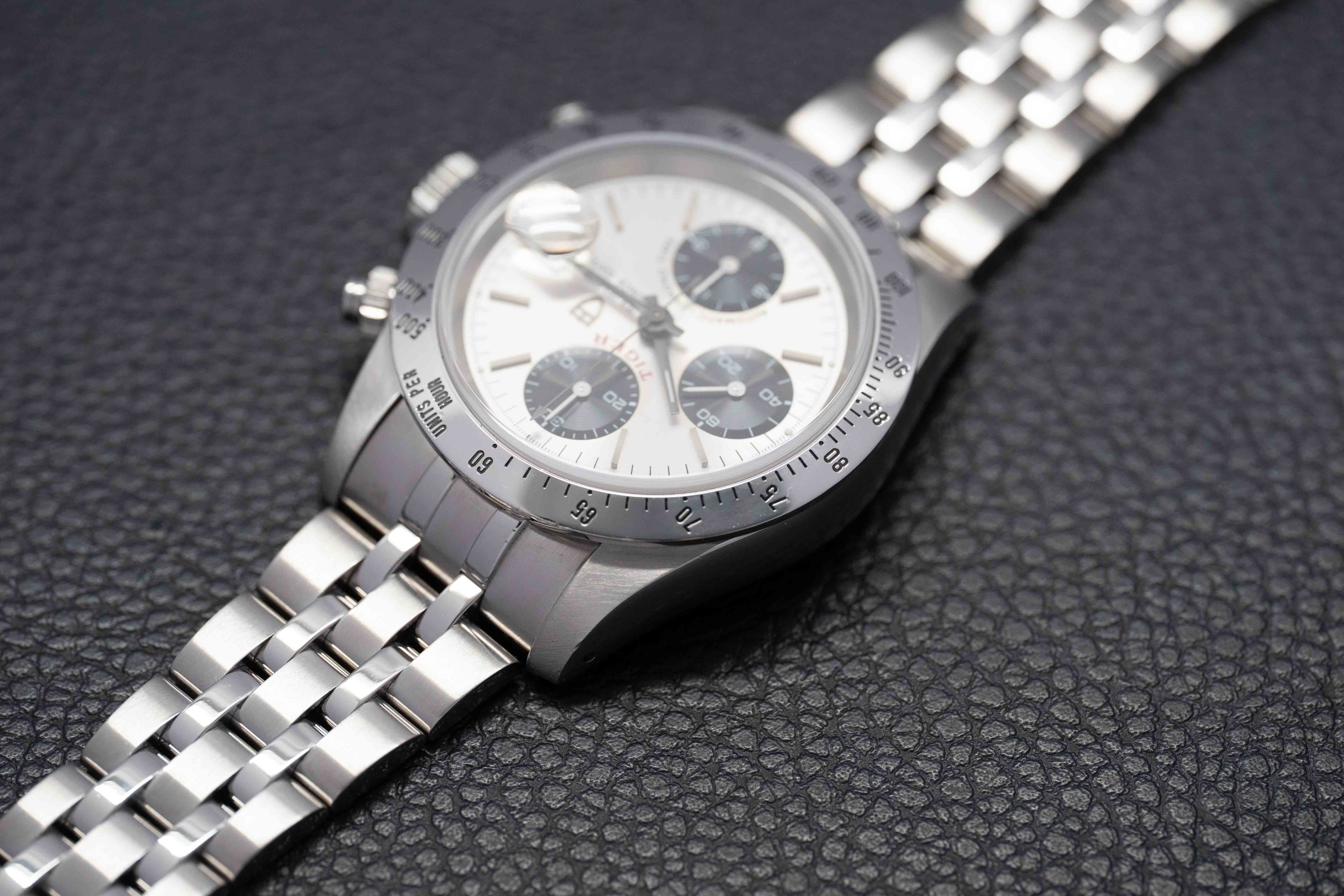 Tudor Oysterdate Small Block 79280 Esfera Plata 2003 Panda