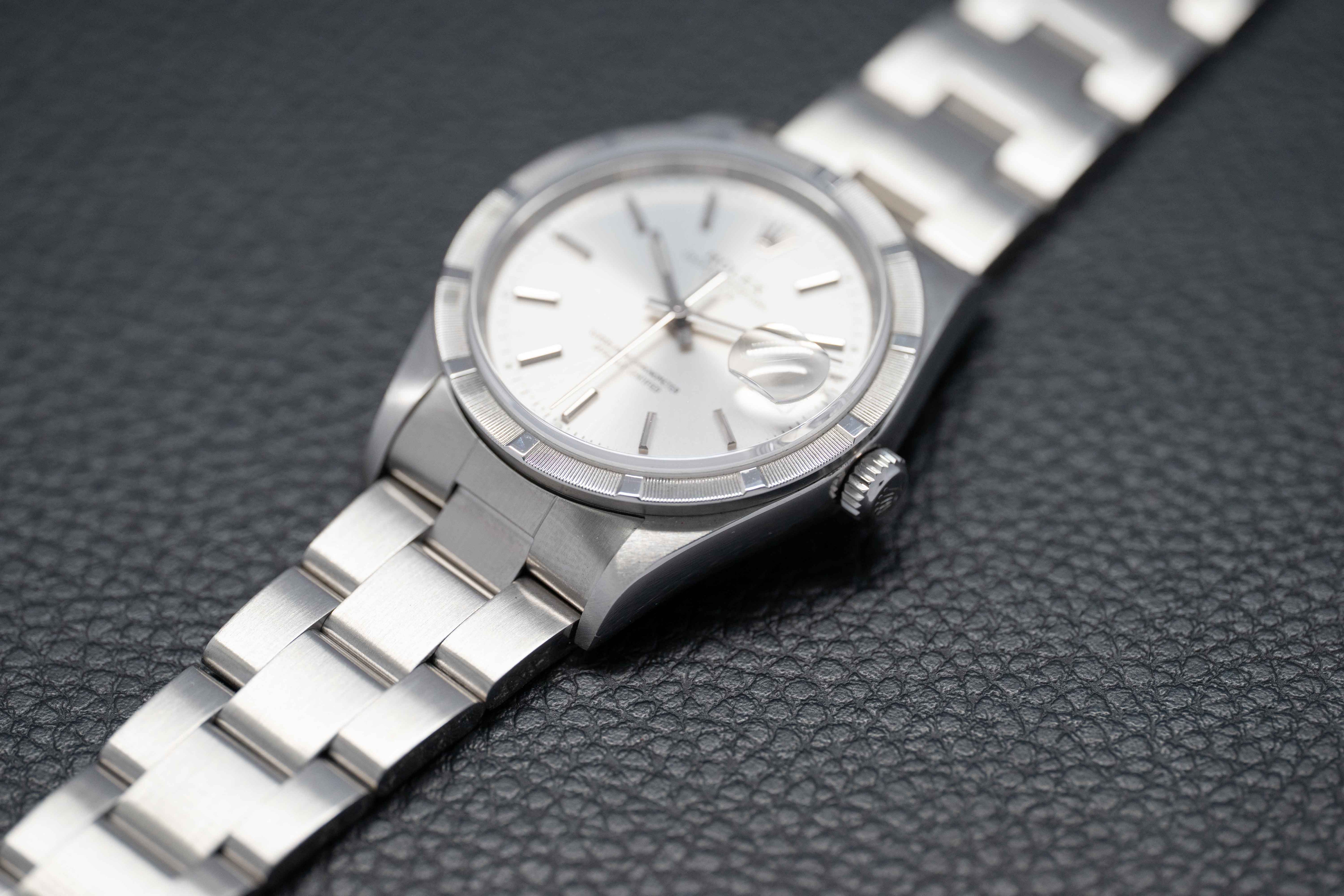 Rolex Date 15210 Silver Dial 2001