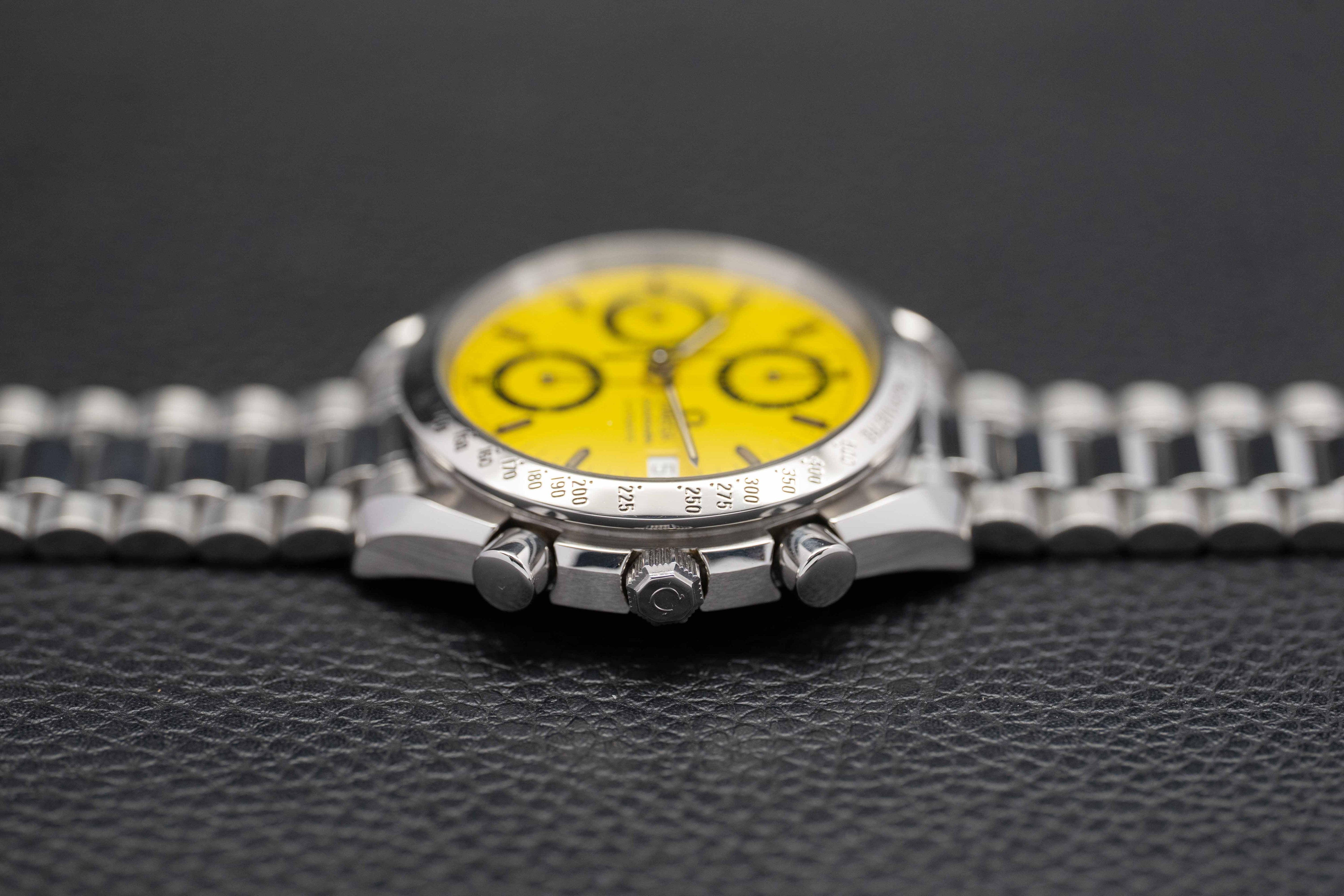 Omega Speedmaster Date 3511.12 Yellow Dial 1995