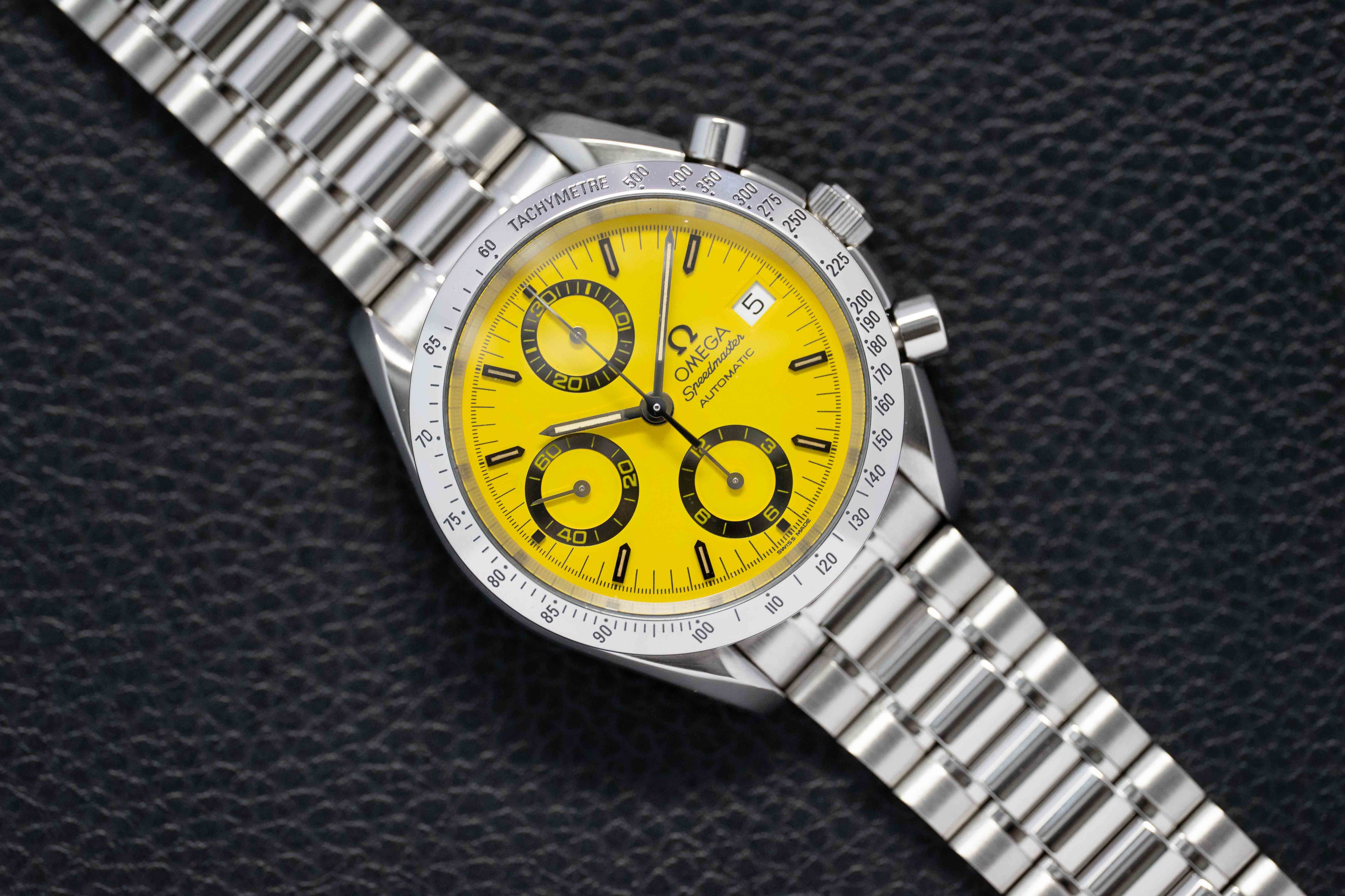 Omega Speedmaster Date 3511.12 Yellow Dial 1995