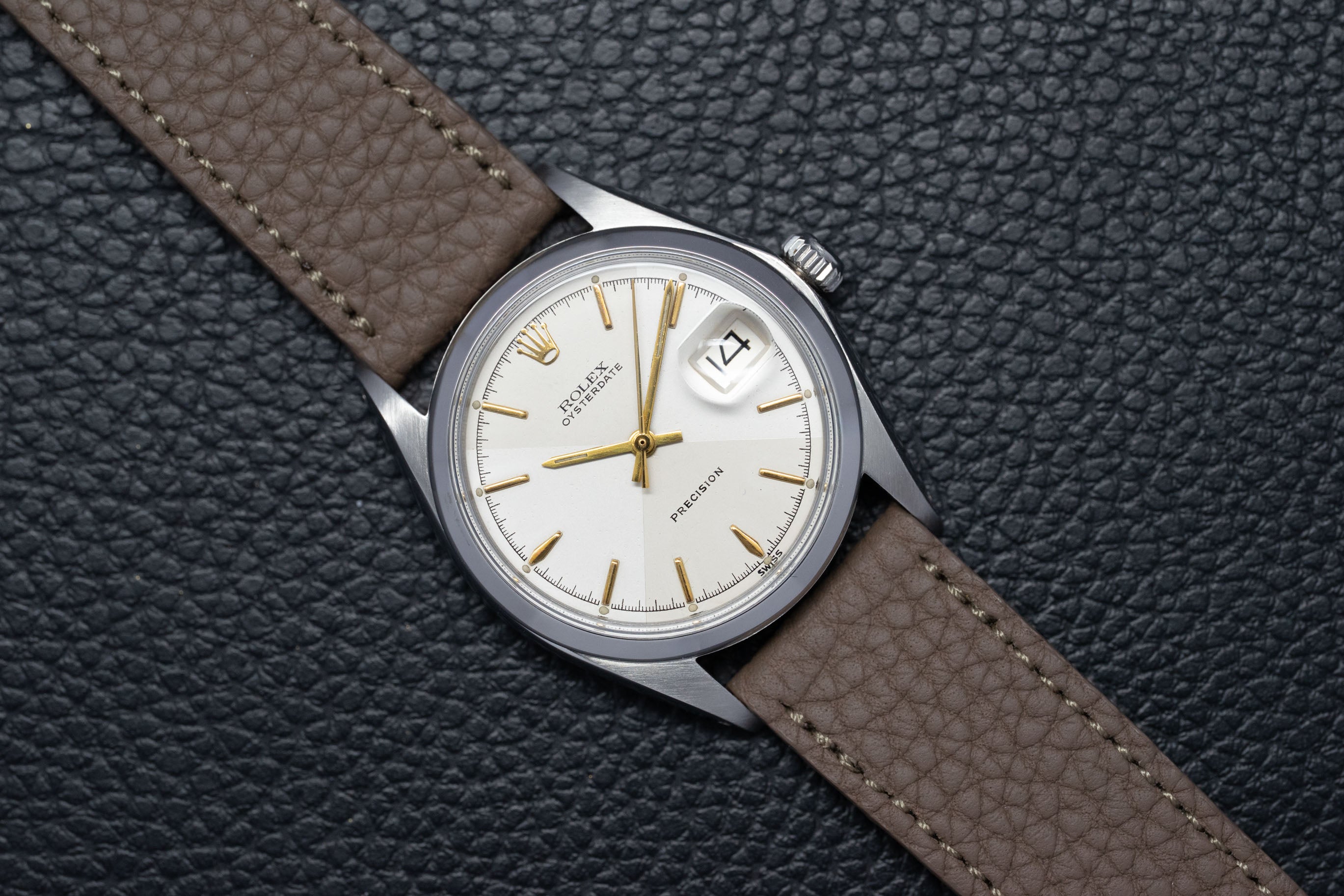 Rolex Oysterdate 6694 Silver Dial 1969