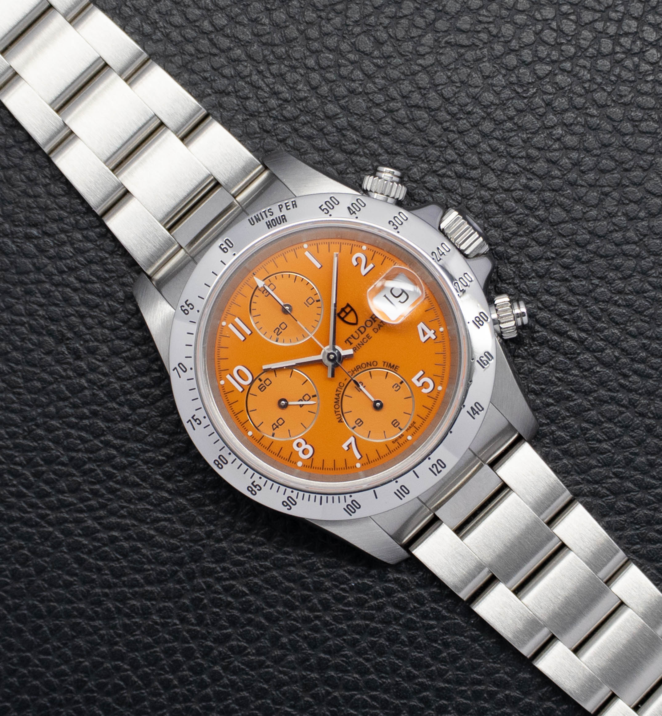 Tudor Prince Date 79280 Orange Fullset 2001 Box+Papers