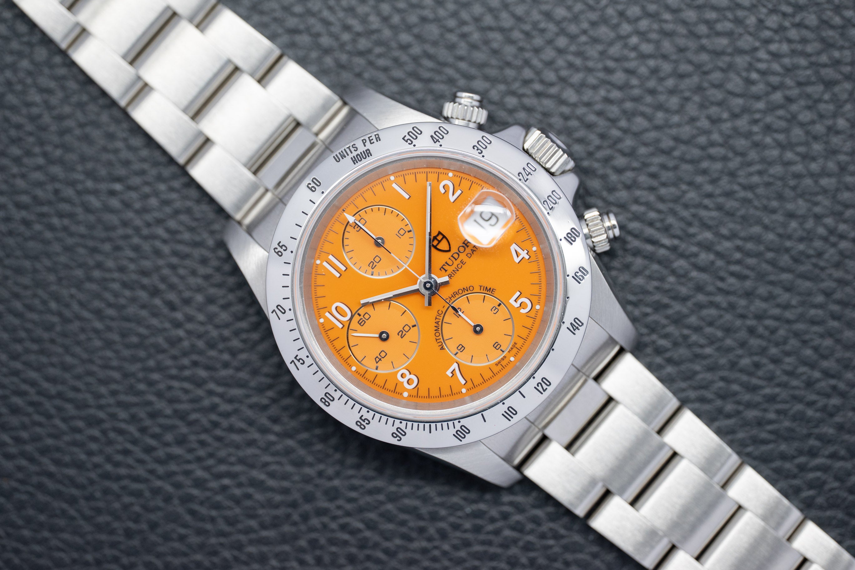 Tudor Prince Date 79280 Orange Fullset 2001 Box+Papers