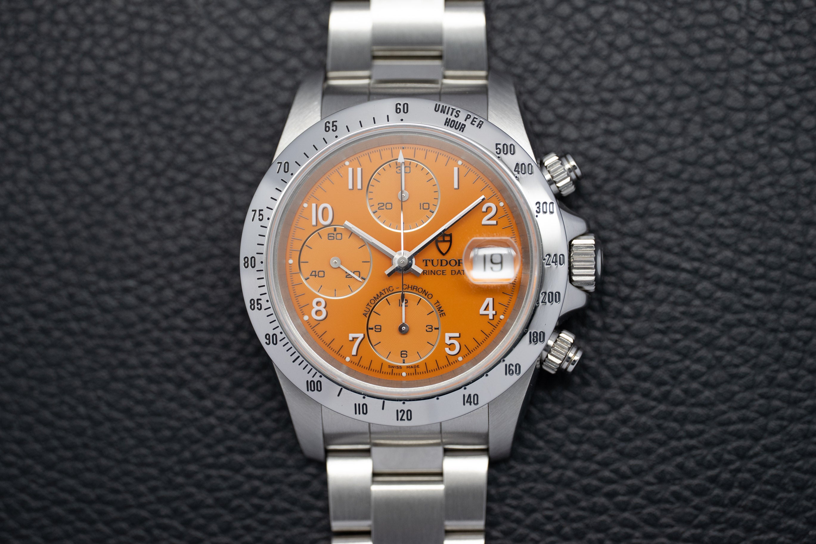 Tudor Prince Date 79280 Orange Fullset 2001 Box+Papers