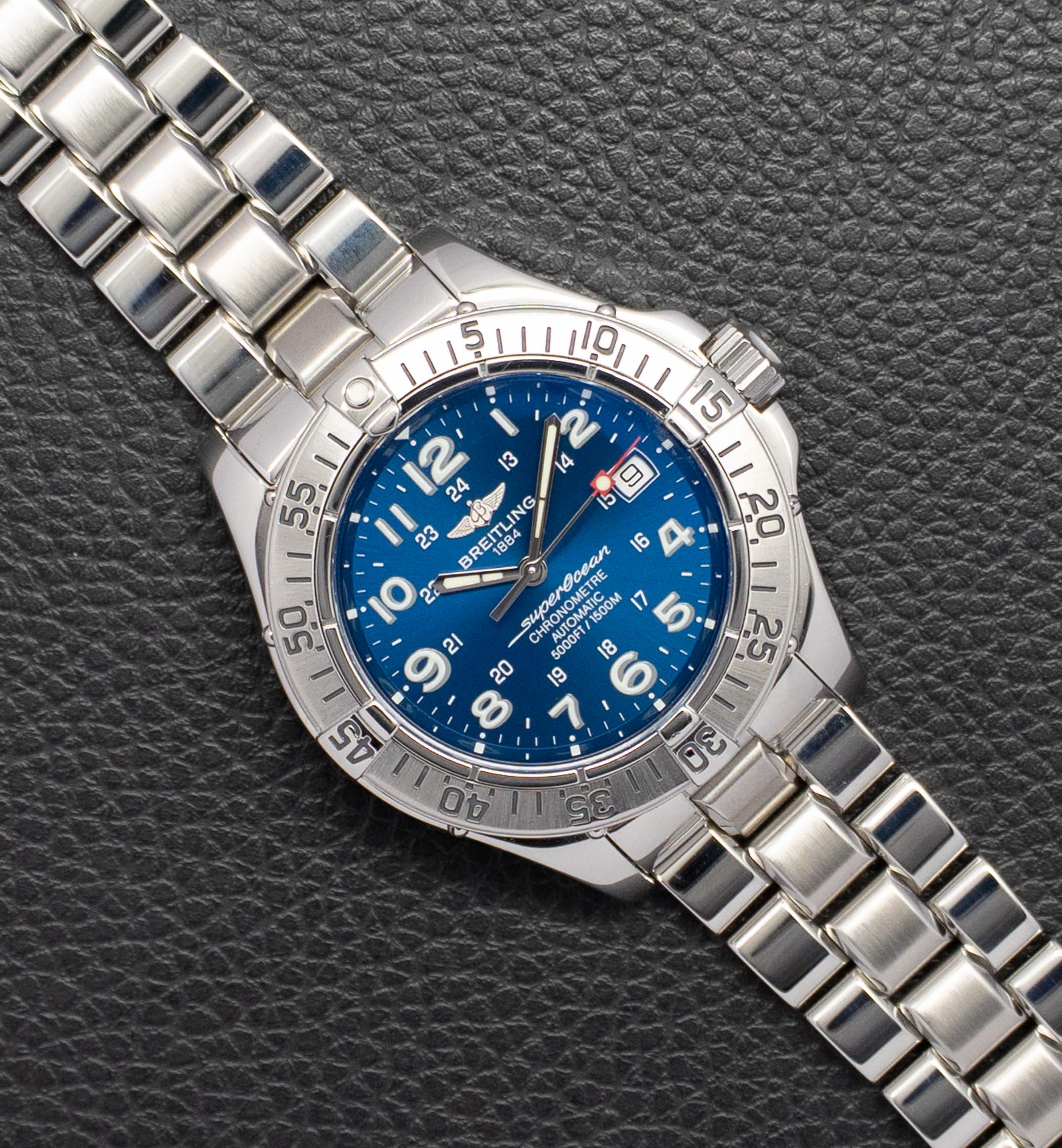 Breitling Superocean A17360/A183C89PRS Quadrante blu 2006 Scatola