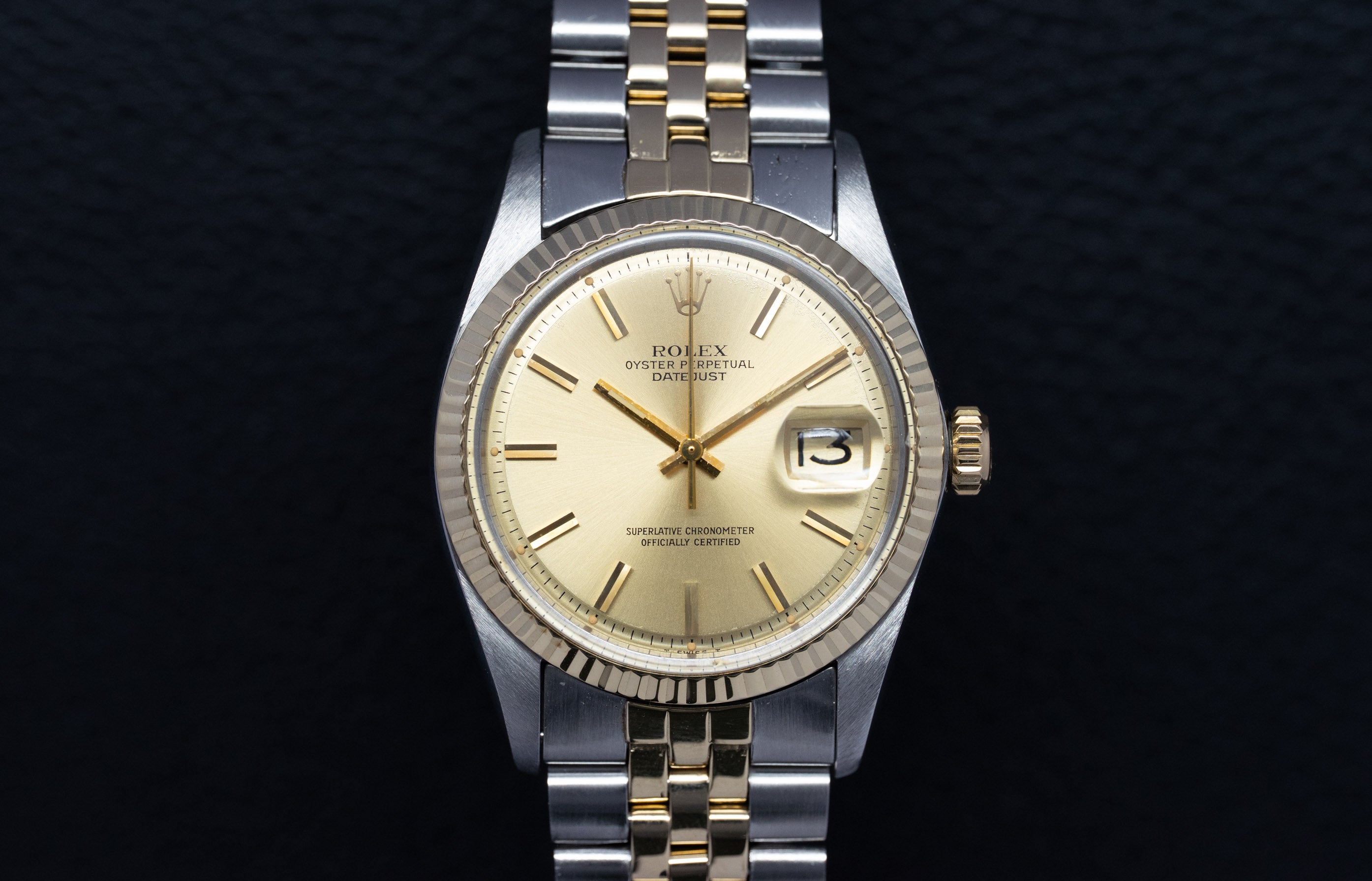 Rolex Datejust 1601 Champagne Dial 1975 Box