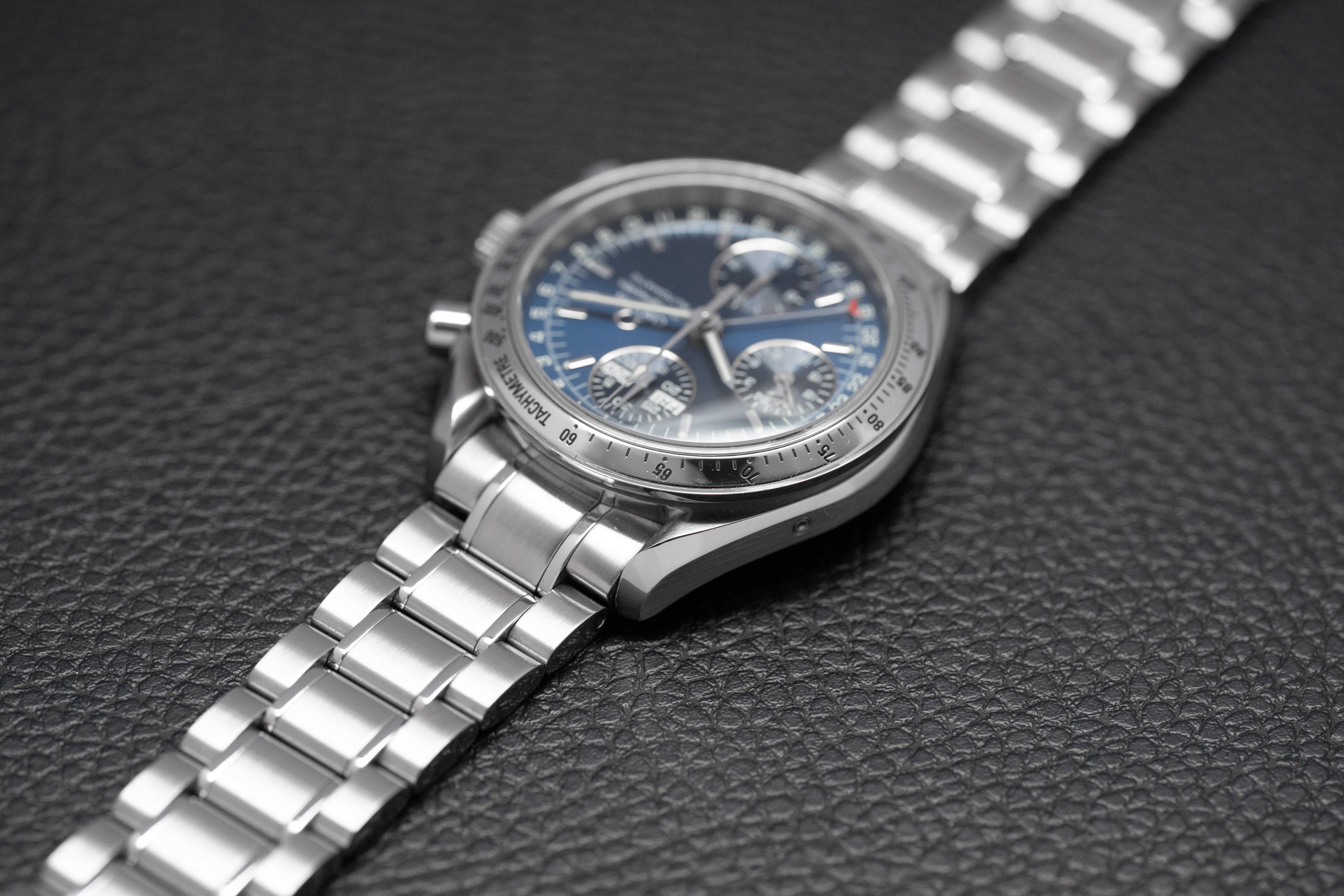 Omega Speedmaster Day Date 3523.80 Blue Dial 1998