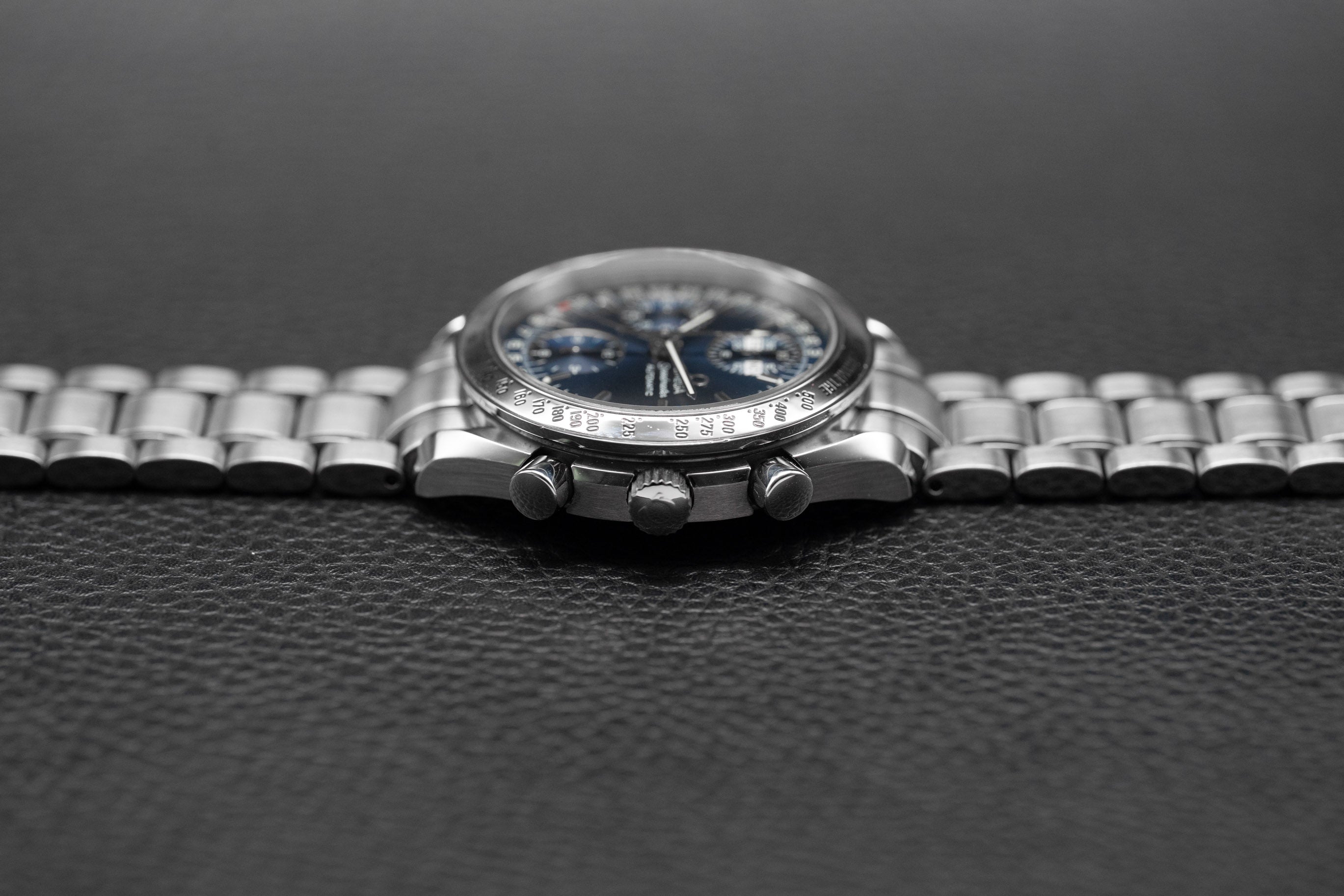 Omega Speedmaster Day Date 3523.80 Blue Dial 1998