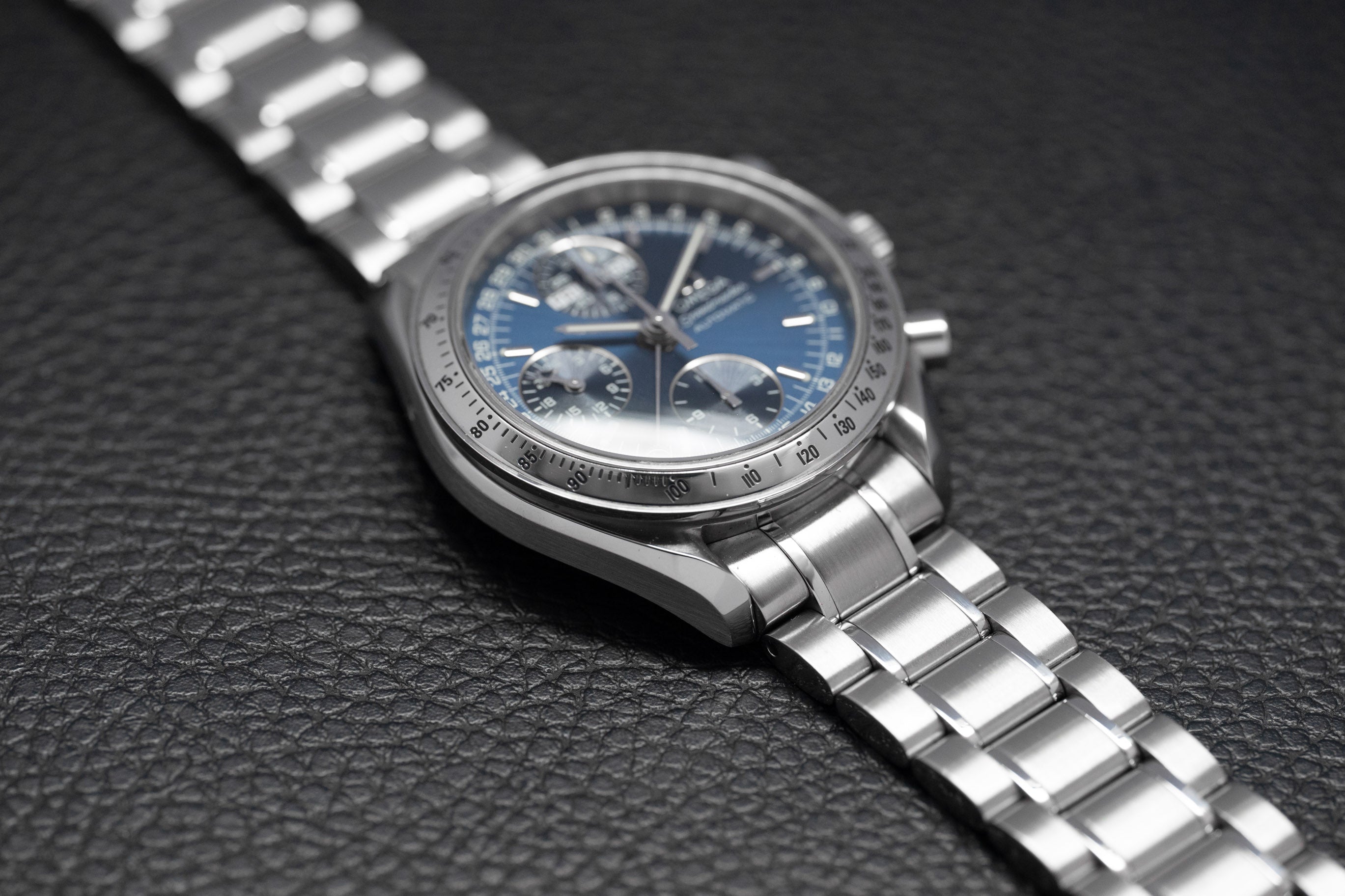 Omega Speedmaster Day Date 3523.80 Blue Dial 1998