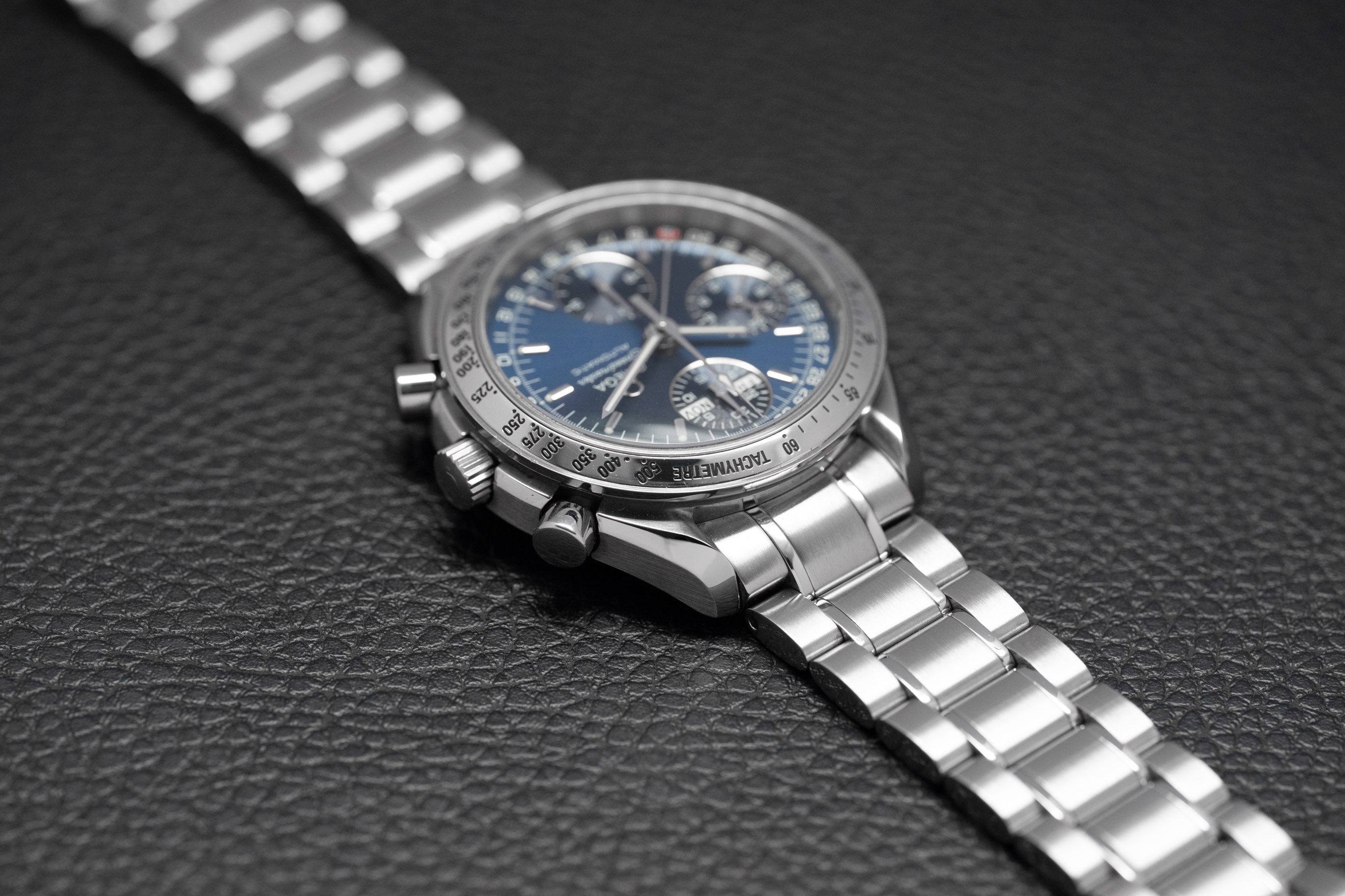 Omega Speedmaster Day Date 3523.80 Blue Dial 1998
