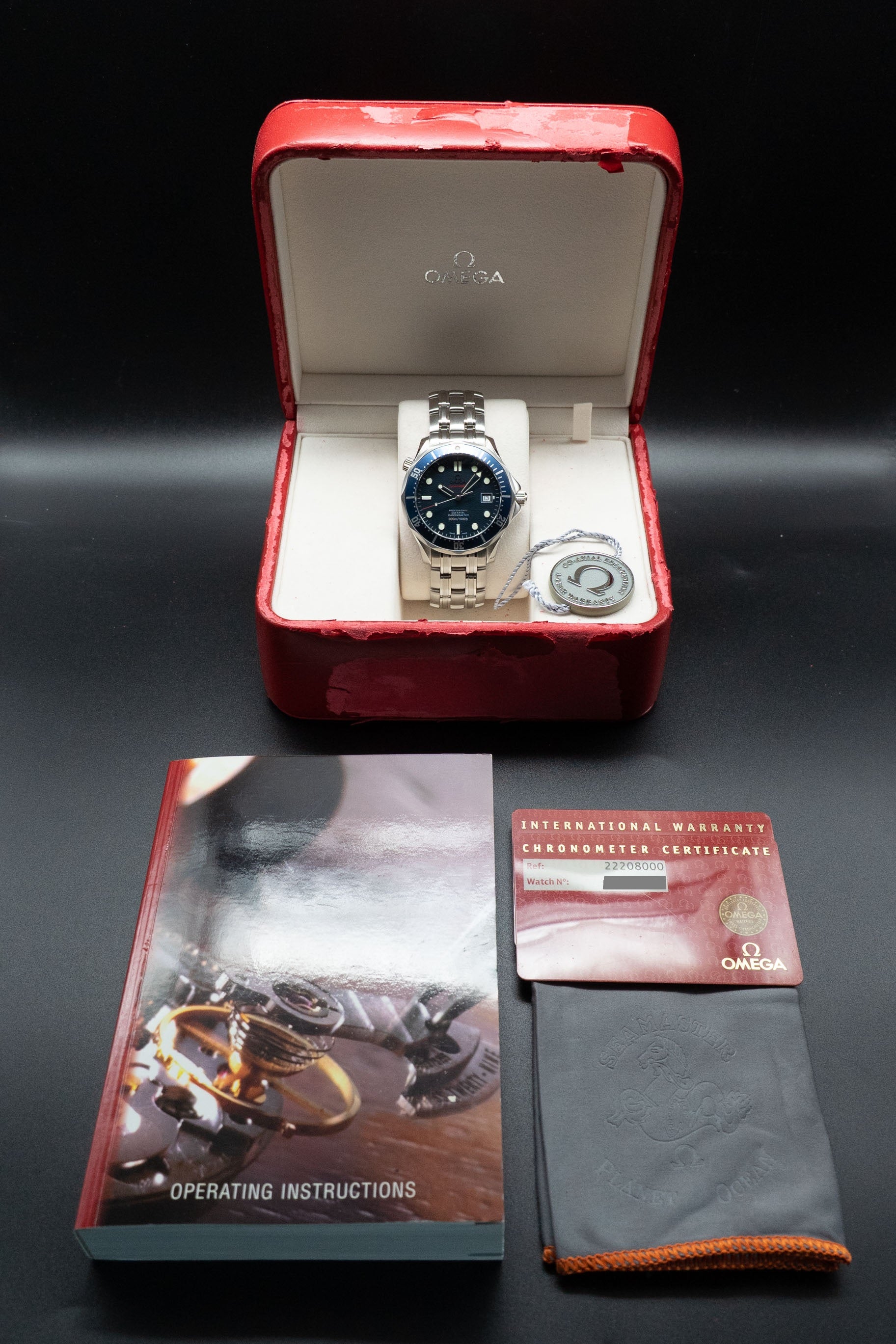 Omega Seamaster Diver 300 2220.80 Fullset 2008 Caja+Papeles