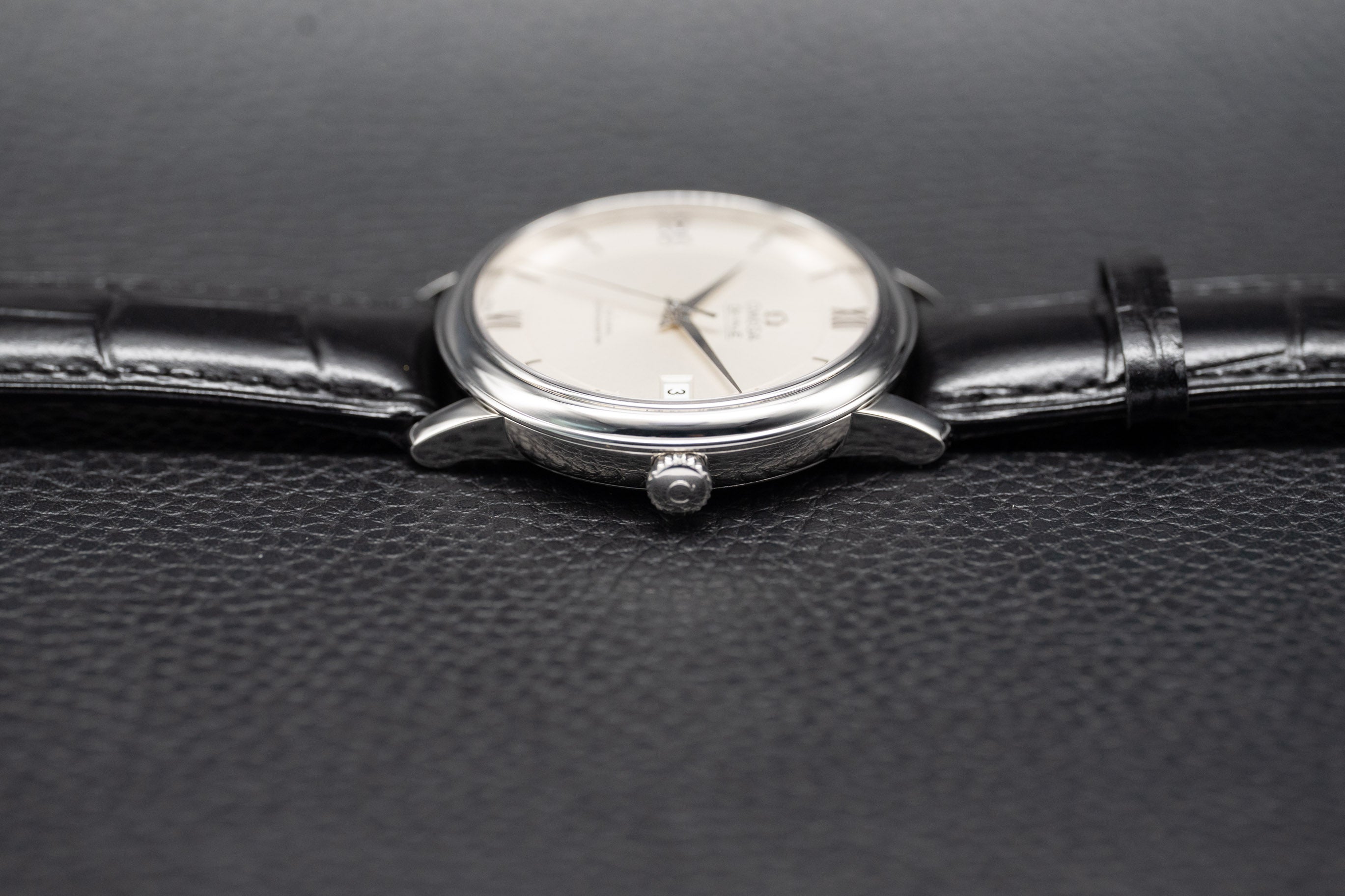 Omega De Ville Prestige 424.13.40.20.02.001 Silver Dial 2014 Papers