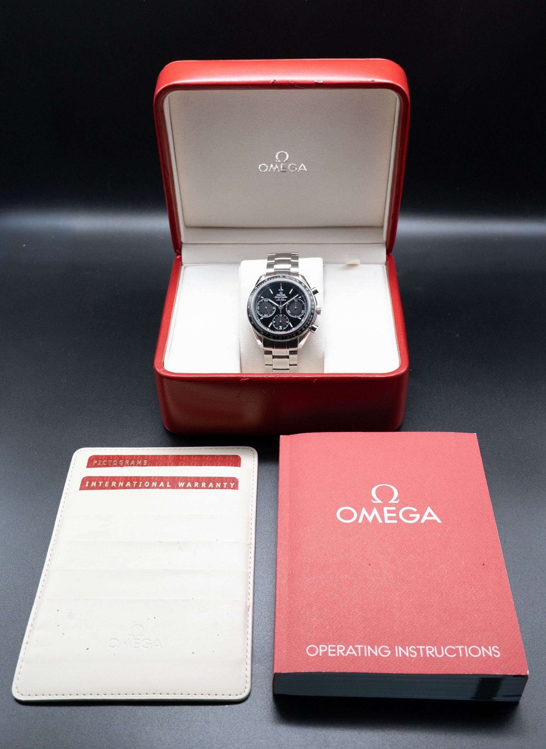 Omega Speedmaster Racing 326.30.40.50.01.001 Fullset 2015 Box+Carte